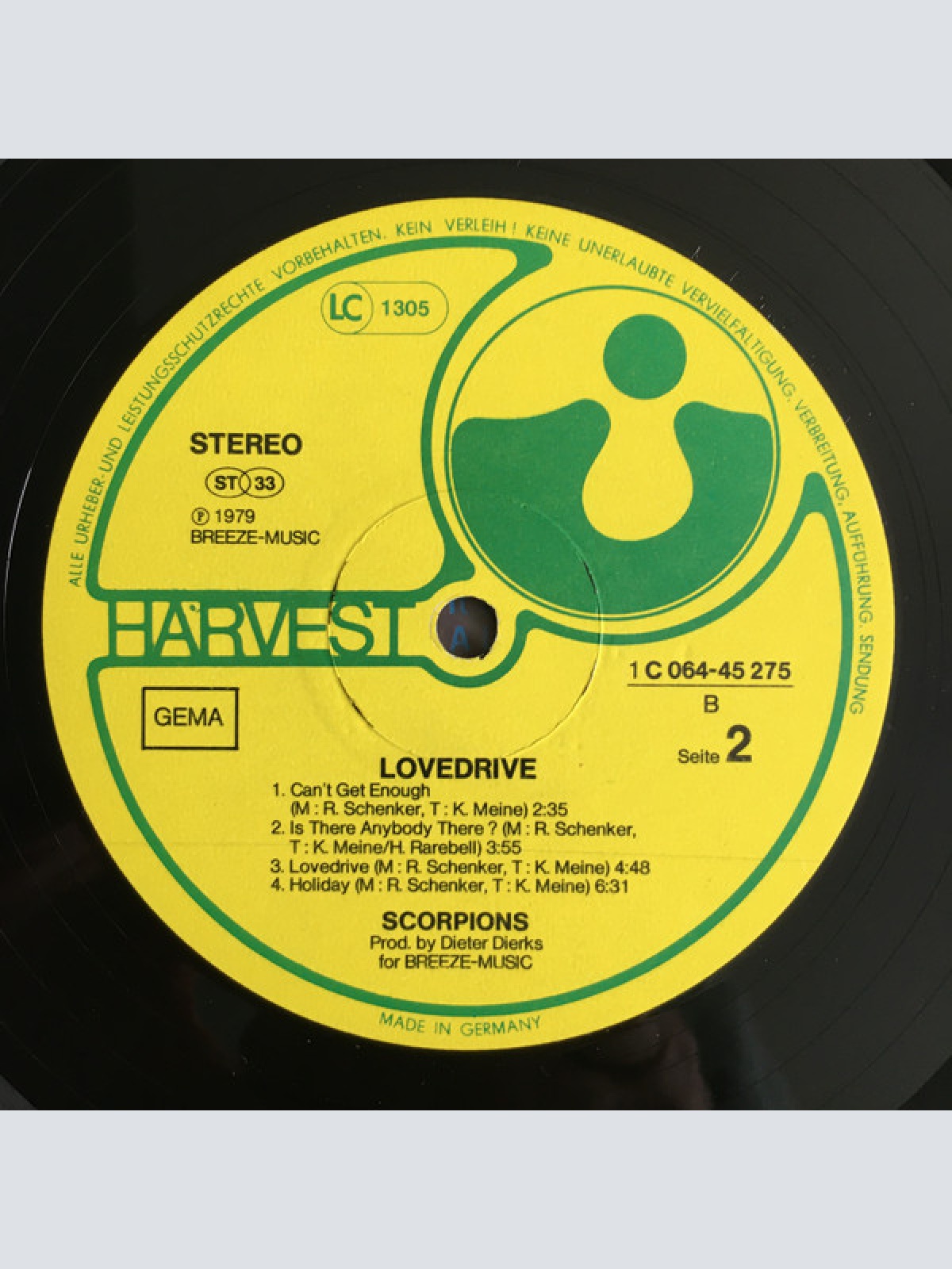 Vinyl / Scorpions - Lovedrive