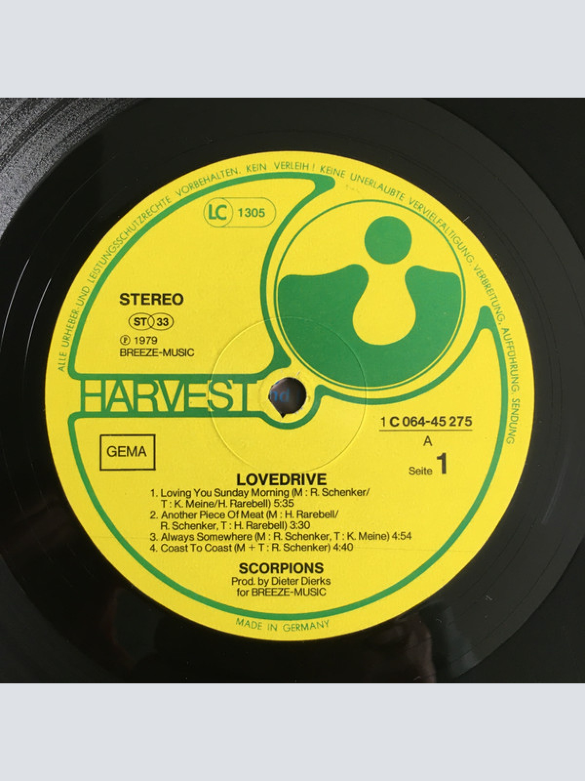 Vinyl / Scorpions - Lovedrive