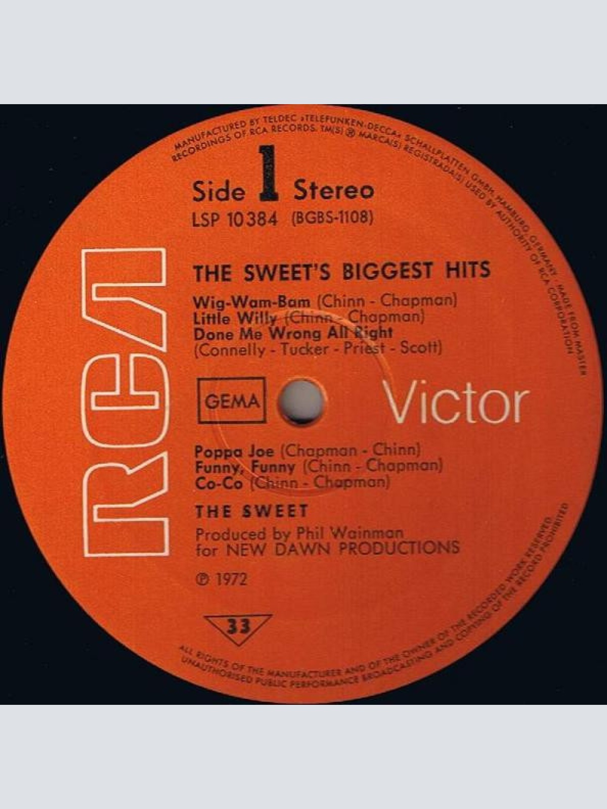 Vinyl / The Sweet - The Sweet's Biggest Hits