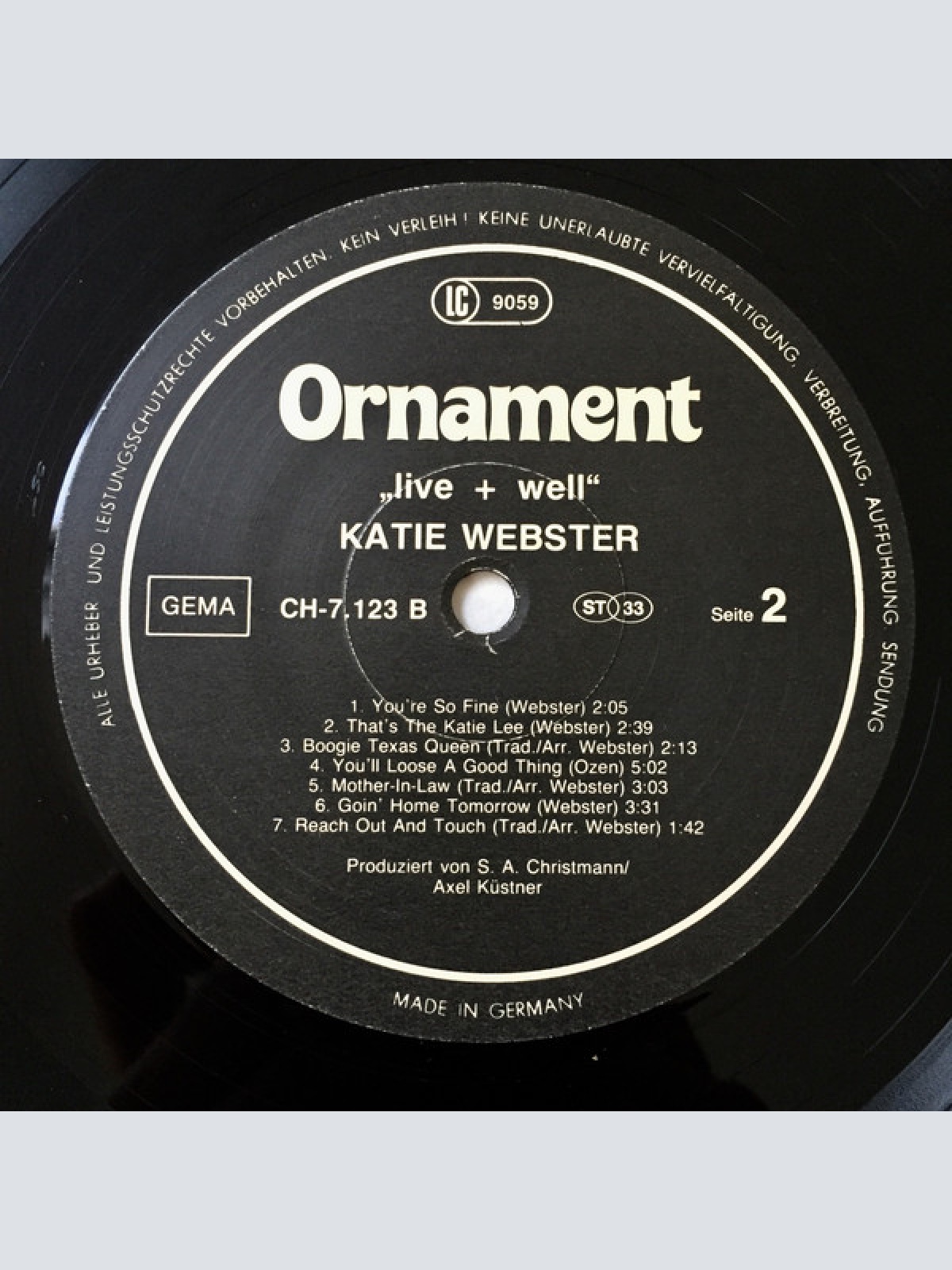 Vinyl / Katie Webster - Texas Boogie Queen - Live + Well