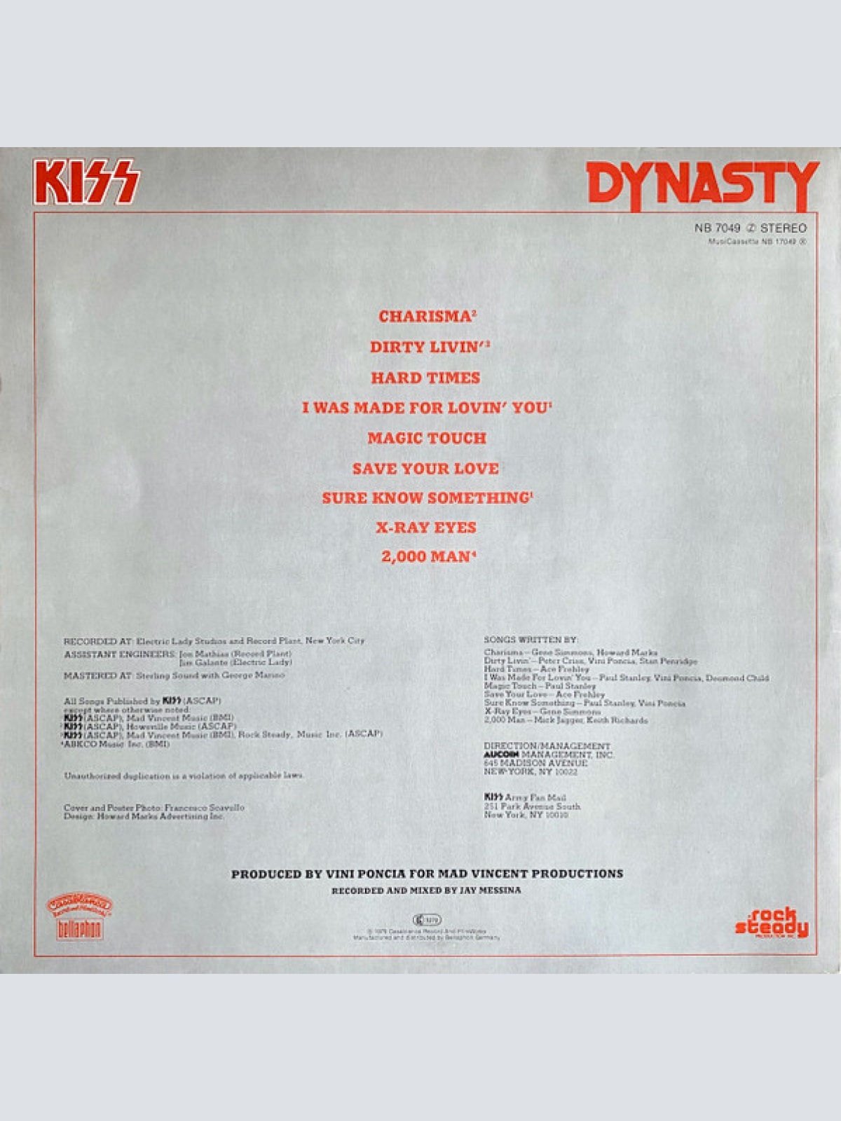 Vinyl / Kiss - Dynasty