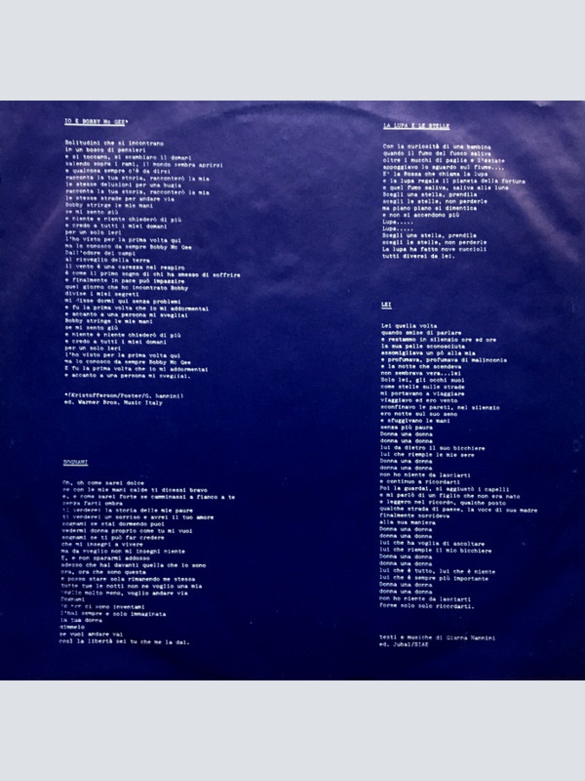 Vinyl / Gianna Nannini - California