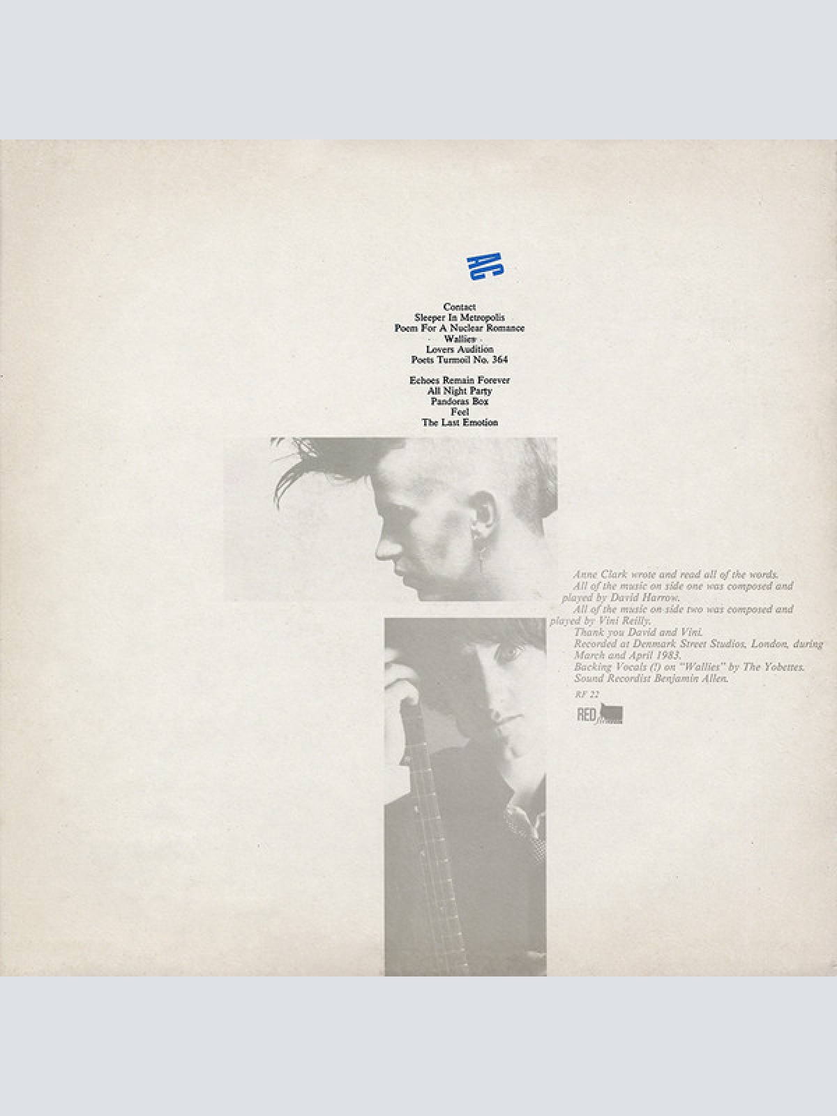 Vinyl / Anne Clark - Changing Places