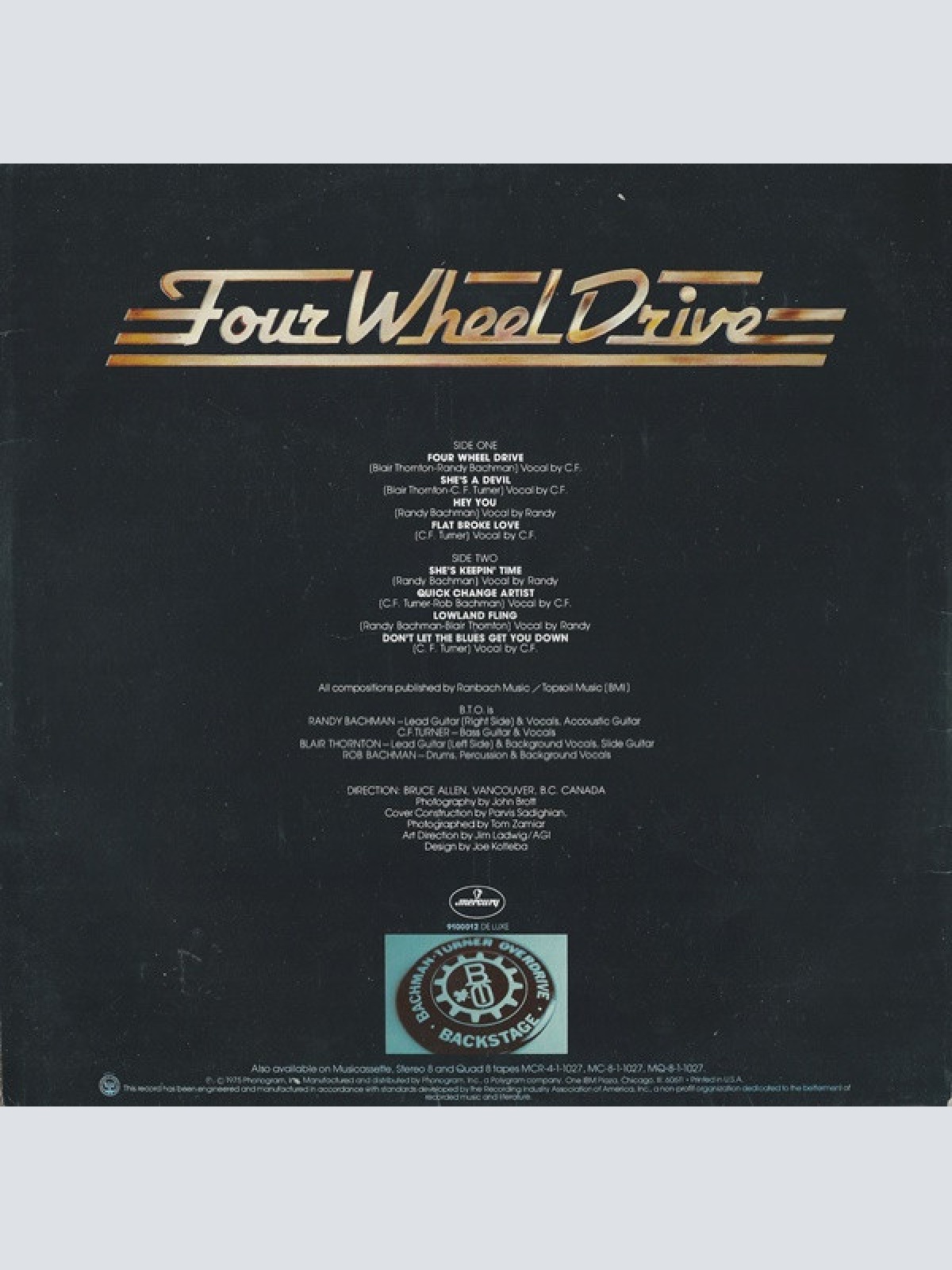 Vinyl / Bachman-Turner Overdrive - Four Wheel Drive