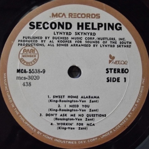 Vinyl / Lynyrd Skynyrd - Second Helping