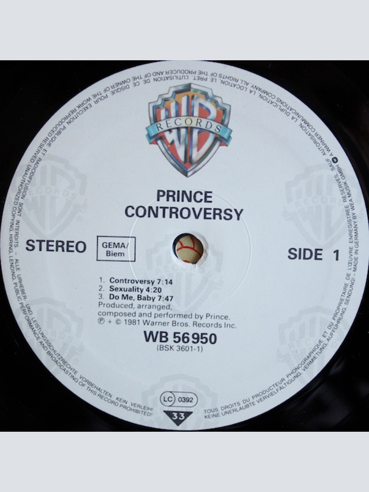 Vinyl / Prince - Controversy