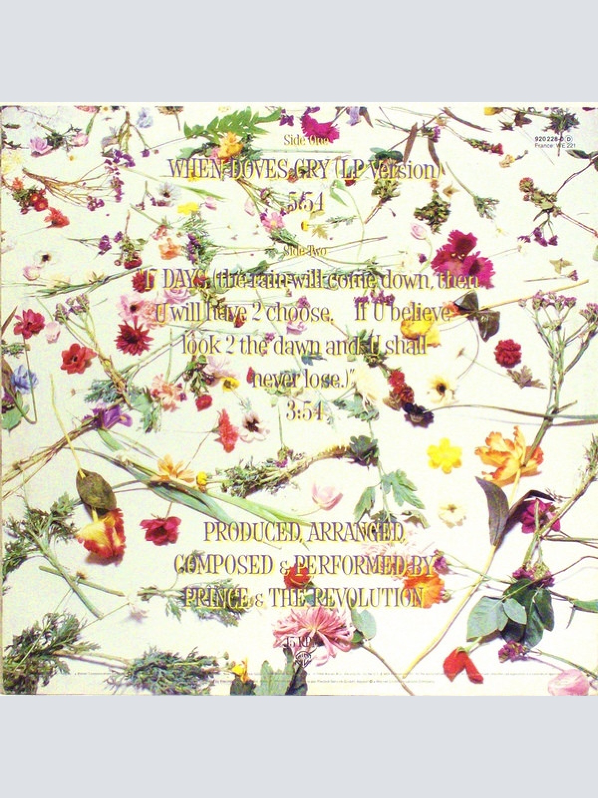 Vinyl / Prince And The Revolution - When Doves Cry