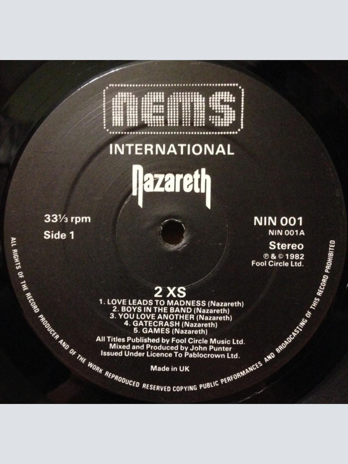 Vinyl / Nazareth (2) - 2XS