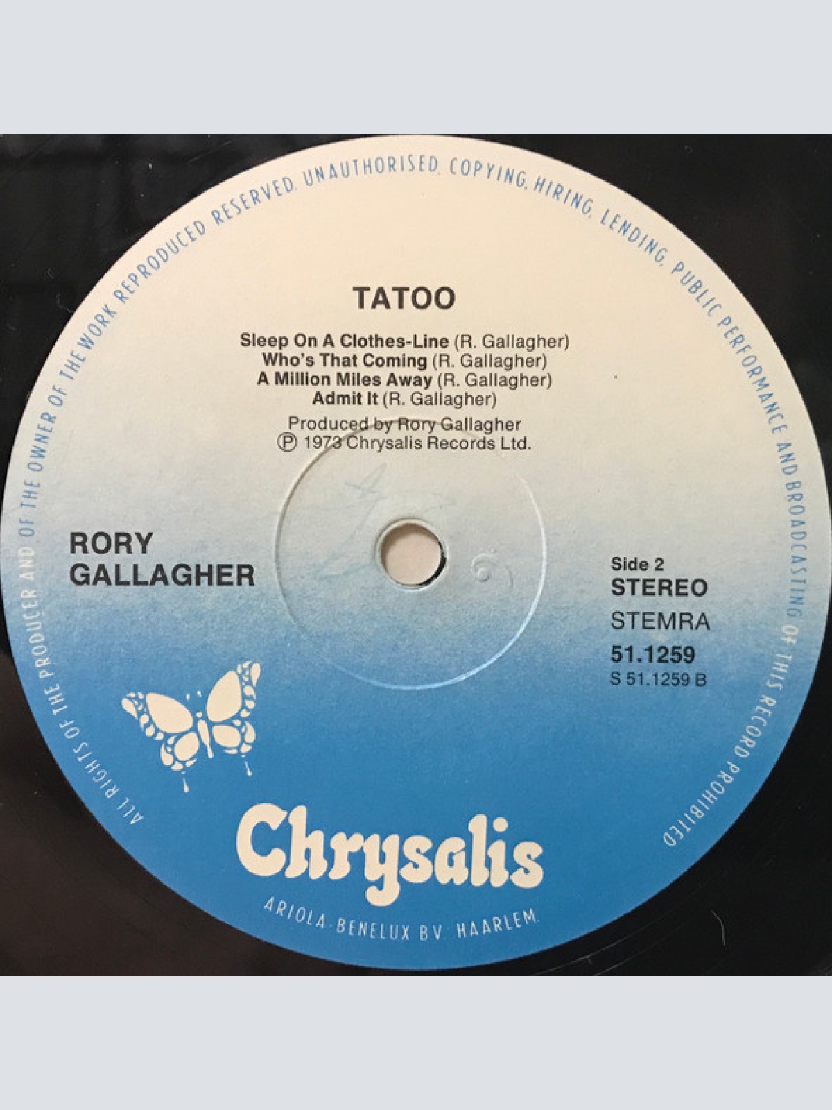Vinyl / Rory Gallagher - Tattoo