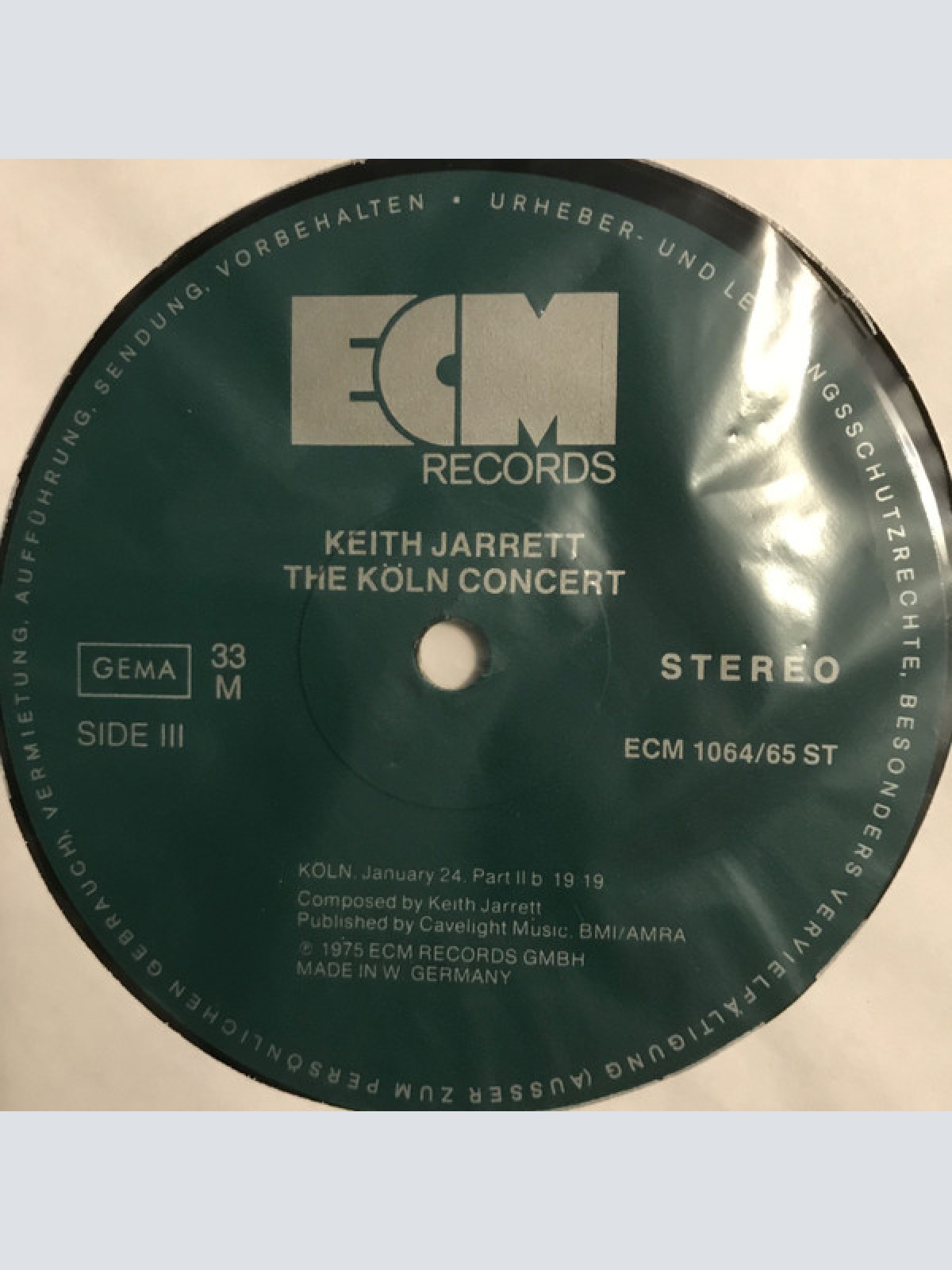 Vinyl / Keith Jarrett - The Köln Concert