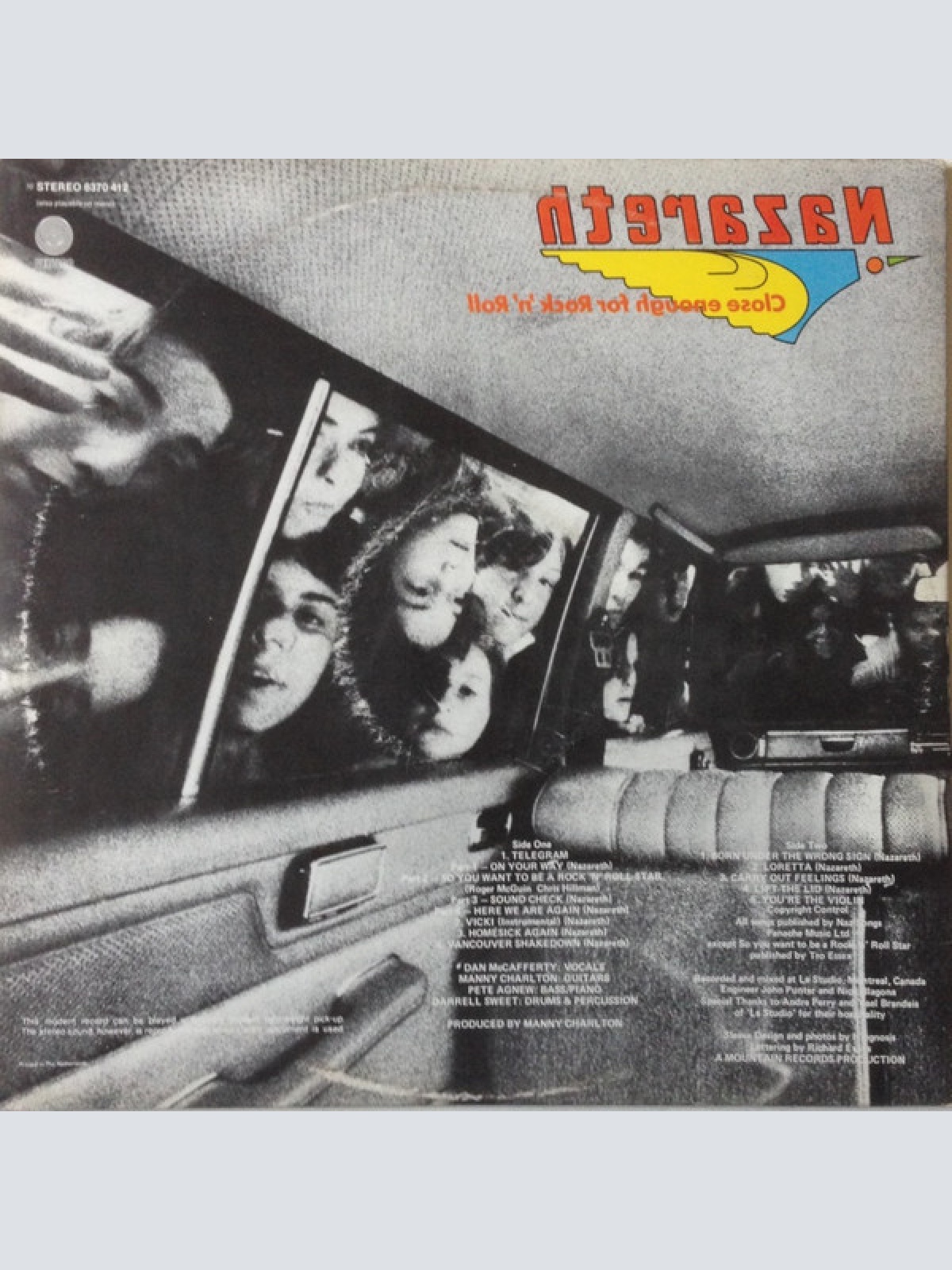 Vinyl / Nazareth (2) - Close Enough For Rock 'N' Roll