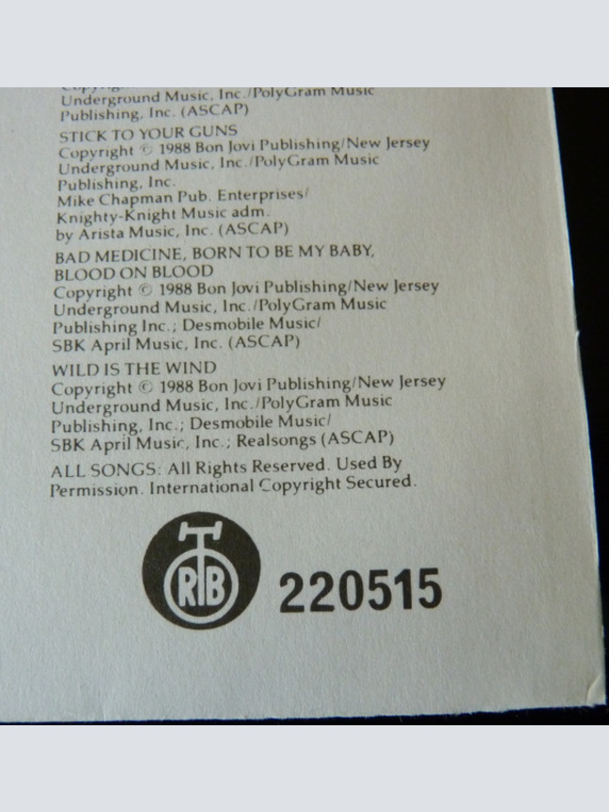 Vinyl / Bon Jovi - New Jersey