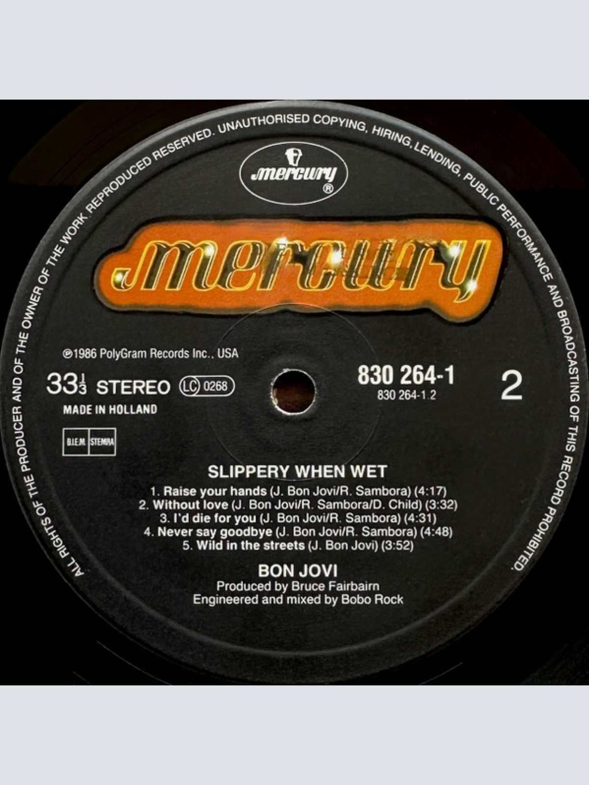 Vinyl / Bon Jovi - Slippery When Wet