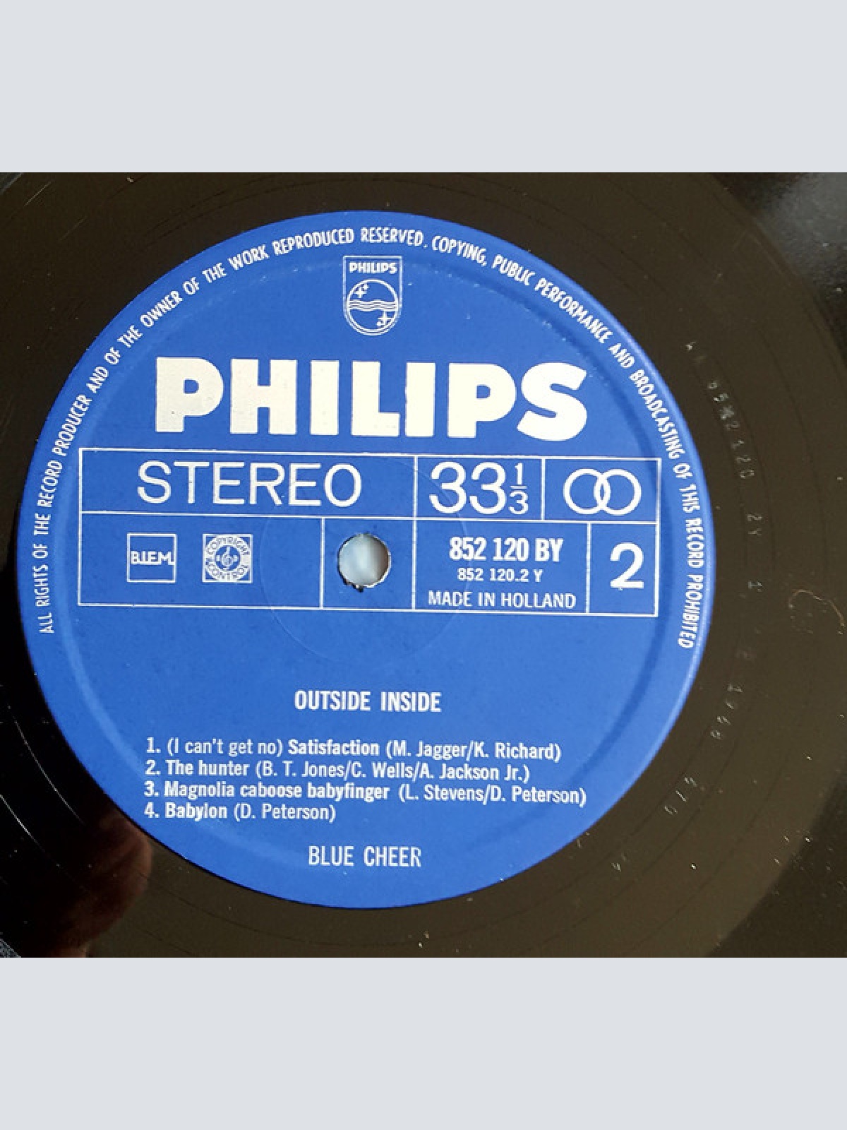 Vinyl / Blue Cheer - Outside Inside