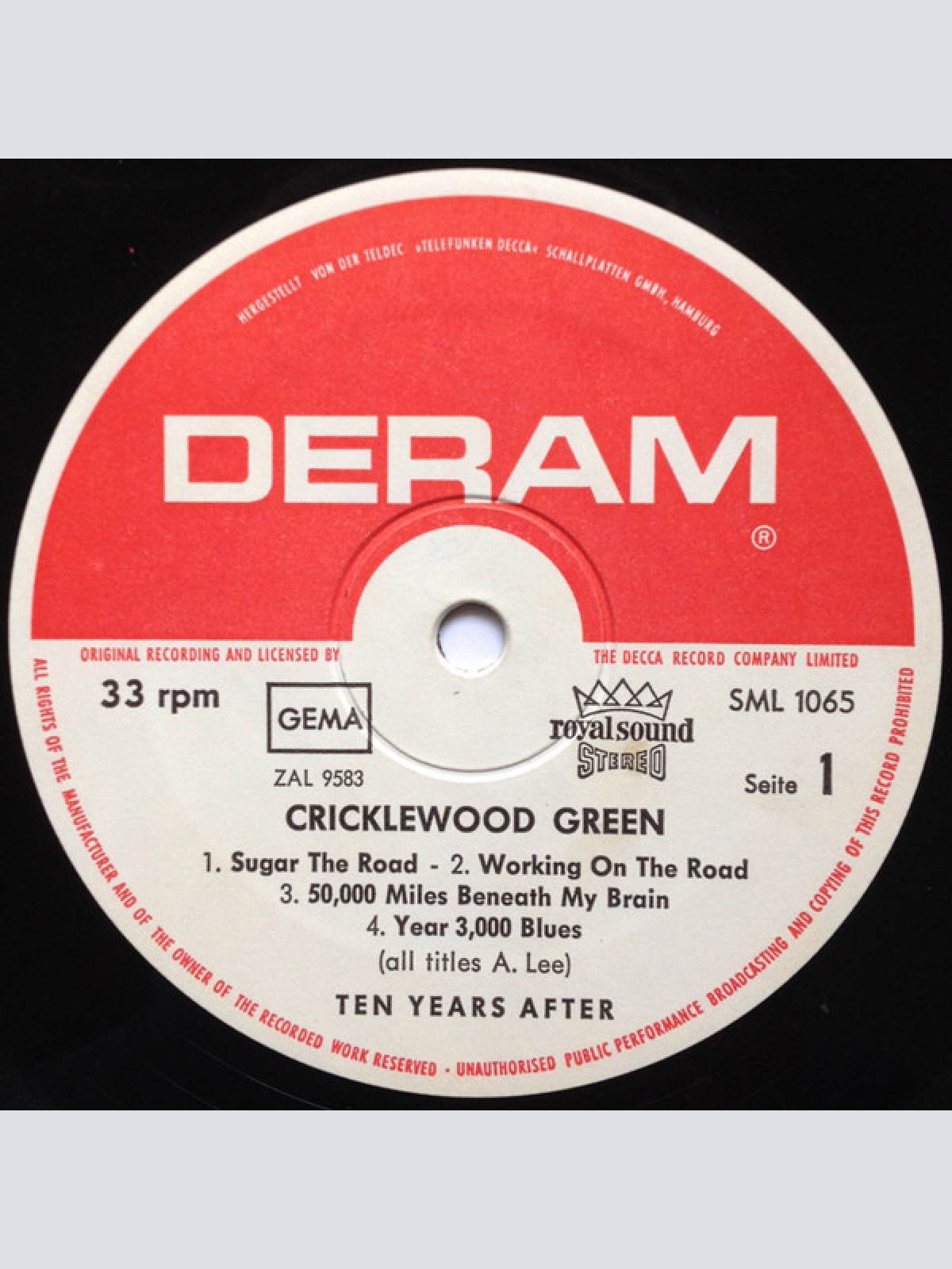 Vinyl / Ten Years After - Cricklewood Green