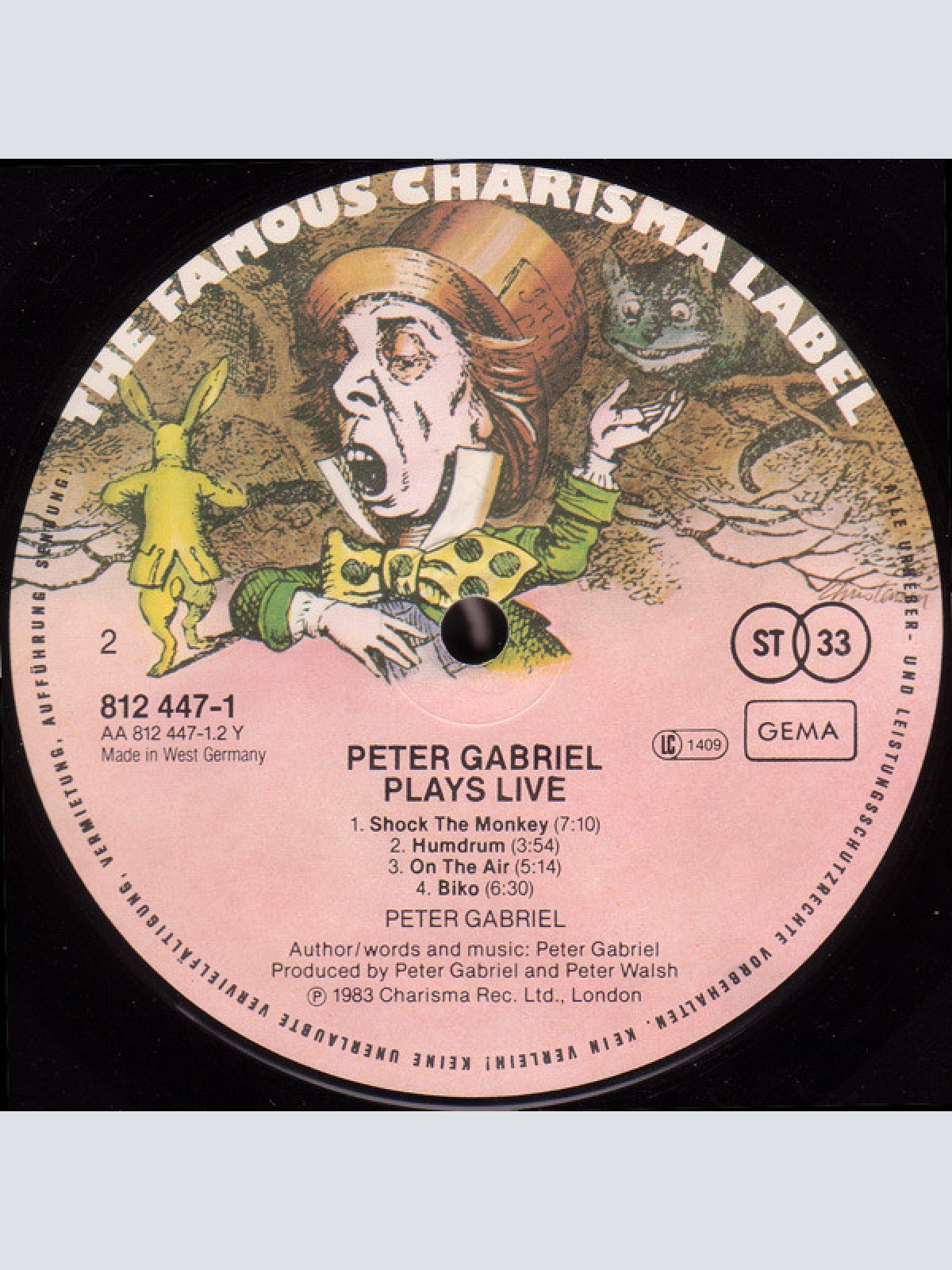 Vinyl / Peter Gabriel - Plays Live