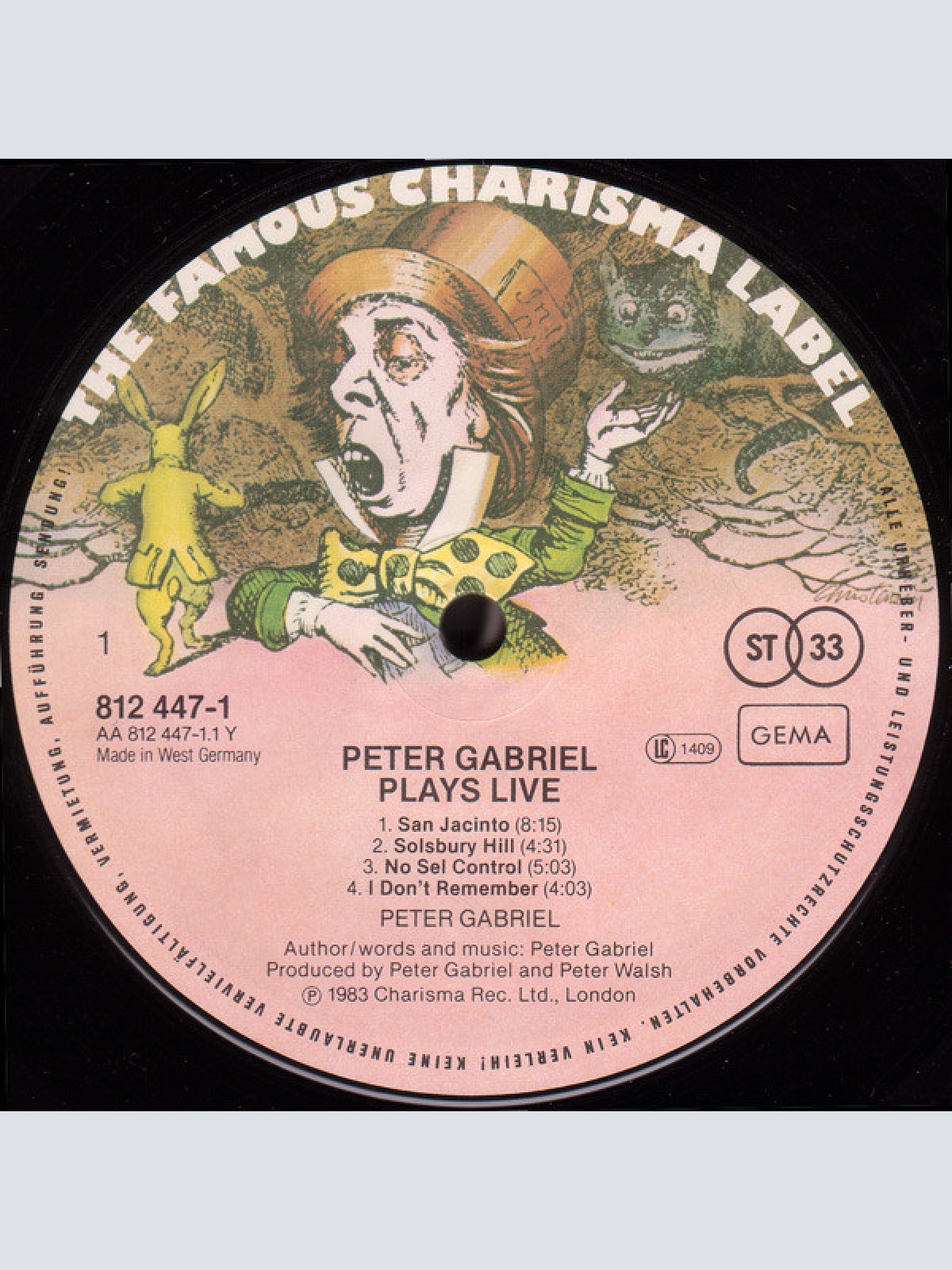 Vinyl / Peter Gabriel - Plays Live