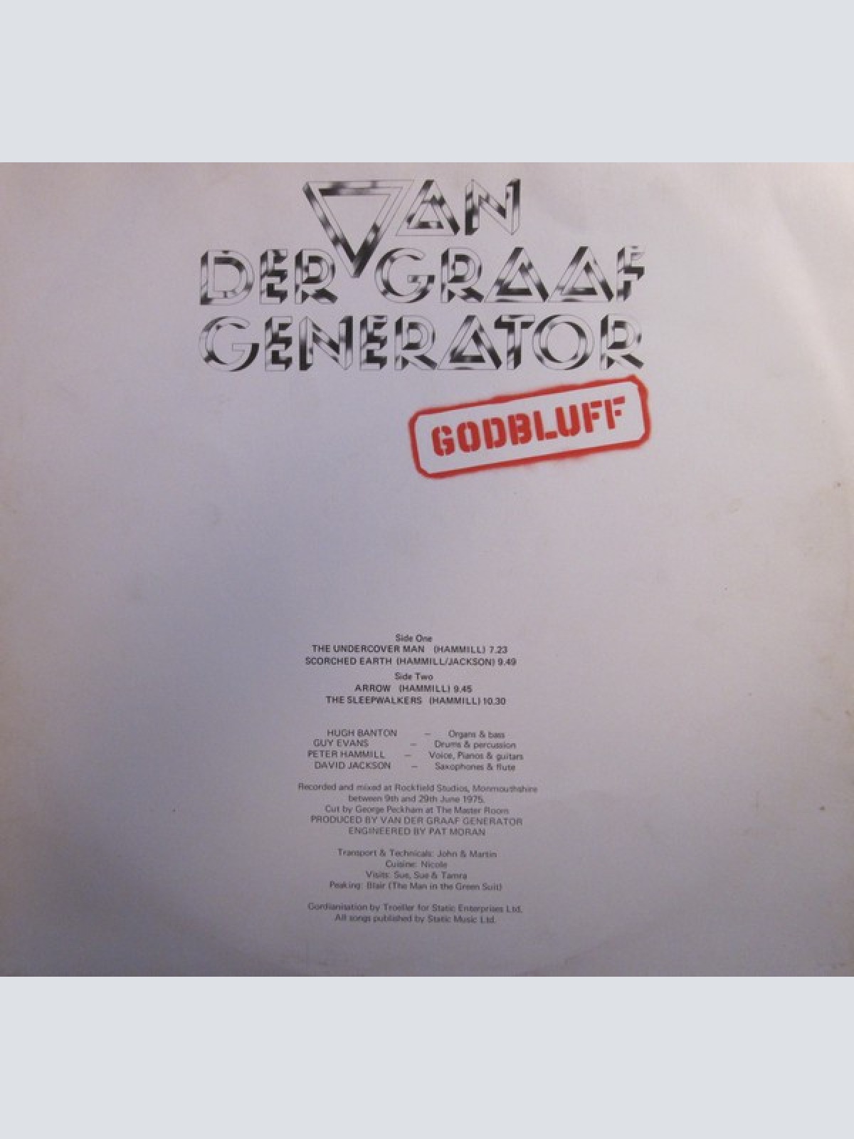 Vinyl / Van Der Graaf Generator - Godbluff