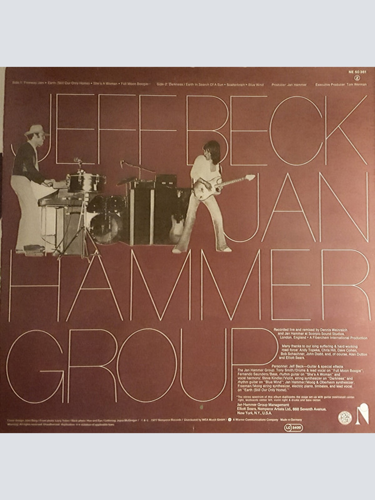 Vinyl / Jeff Beck With The Jan Hammer Group - Live