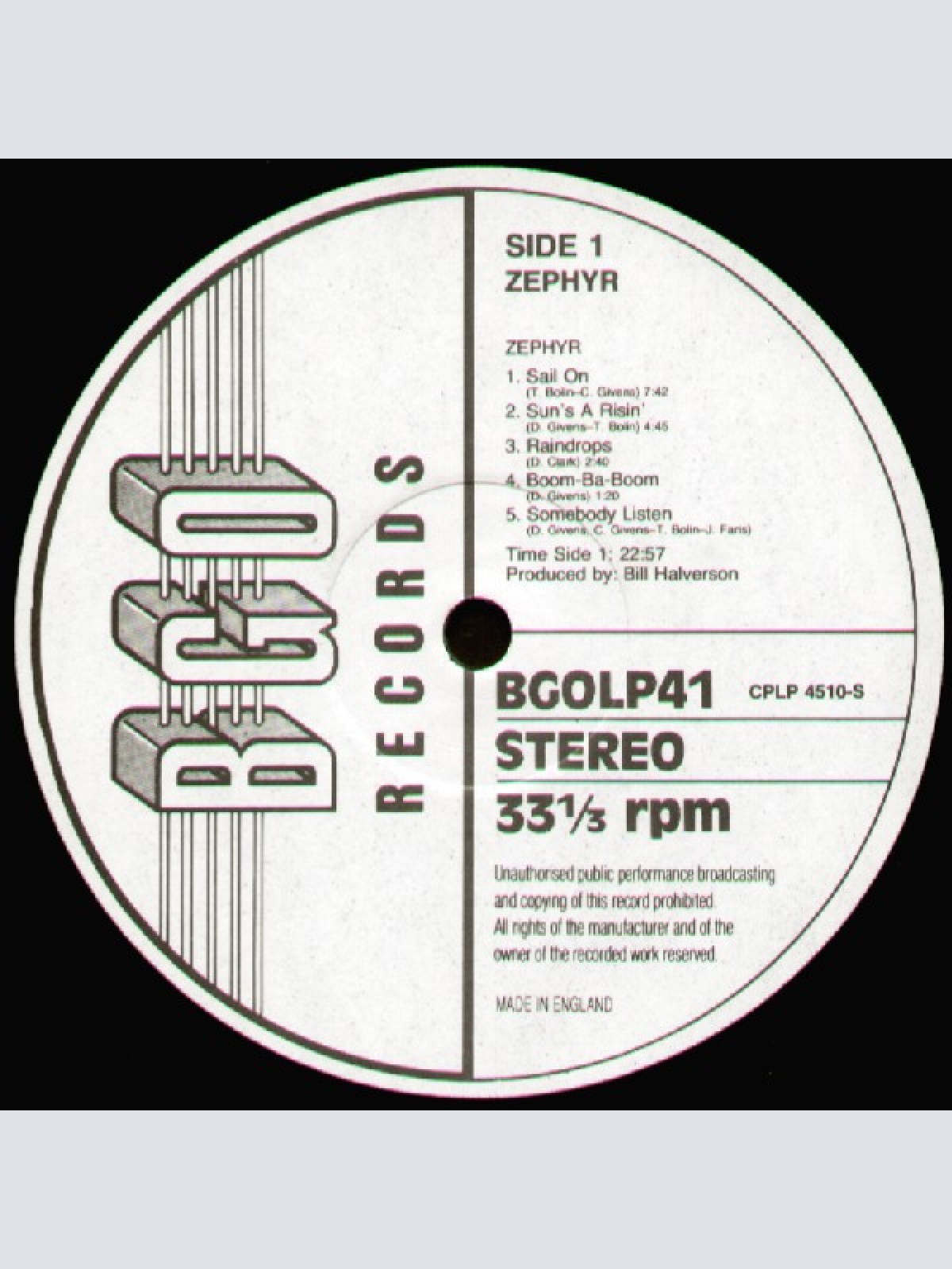 Vinyl / Zephyr (2) - Zephyr