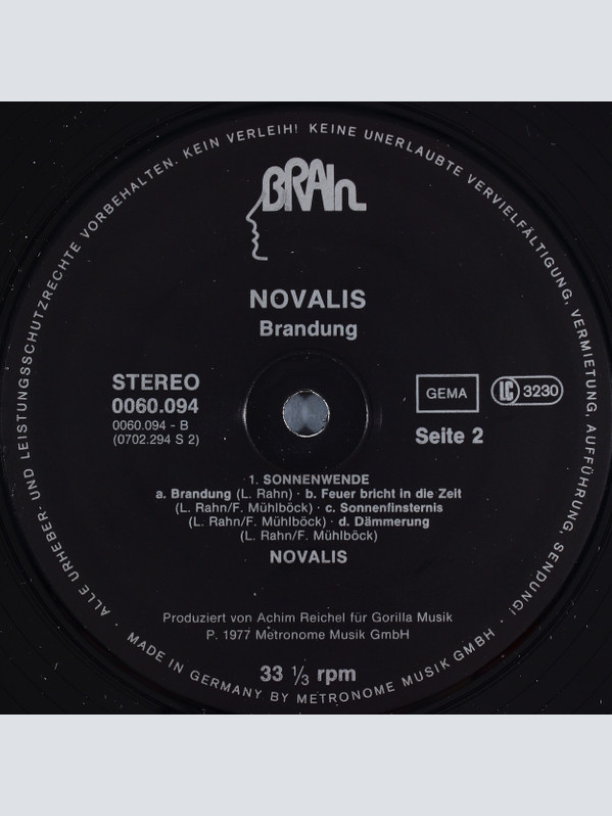 Vinyl / Novalis (3) - Brandung