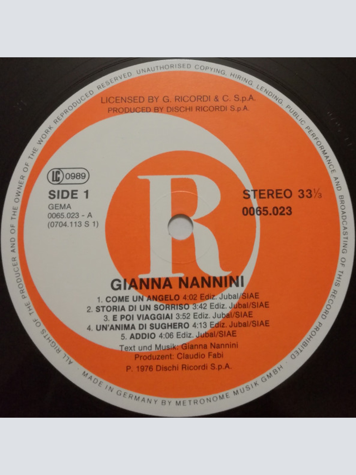 Vinyl / Gianna Nannini - Gianna Nannini