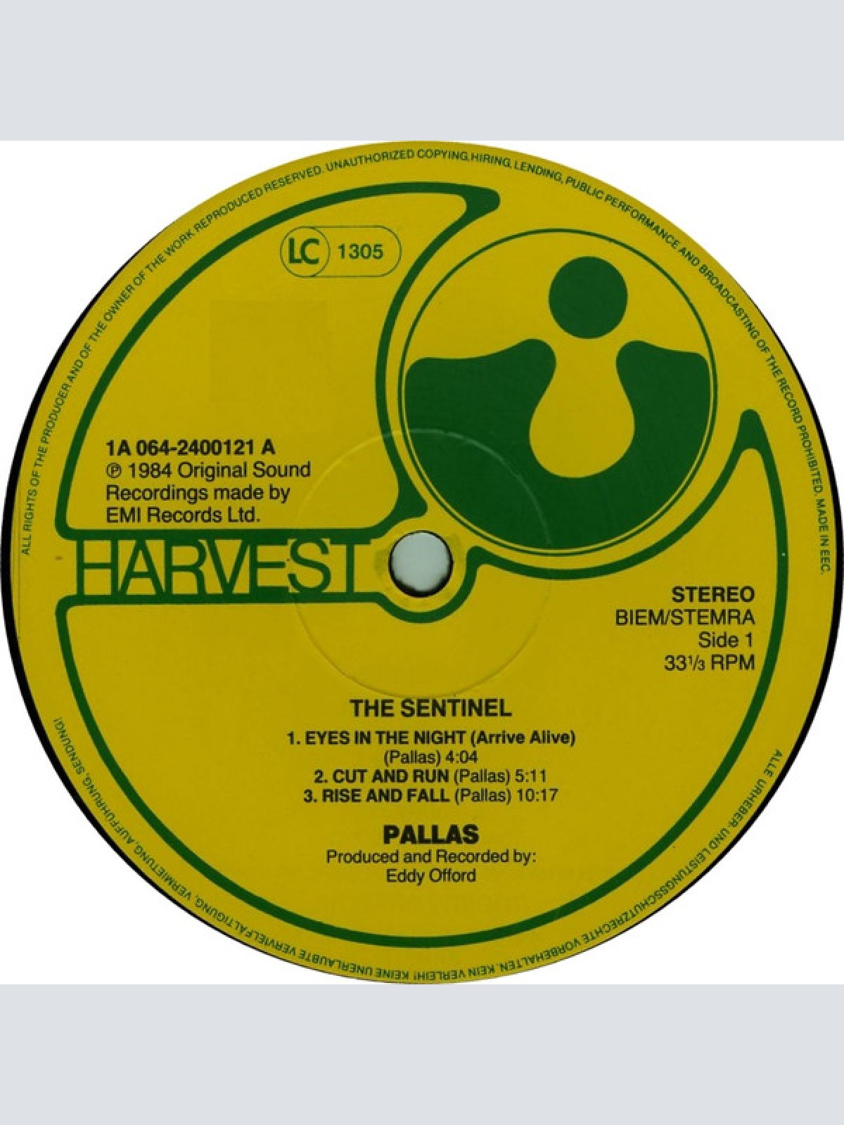 Vinyl / Pallas (2) - The Sentinel