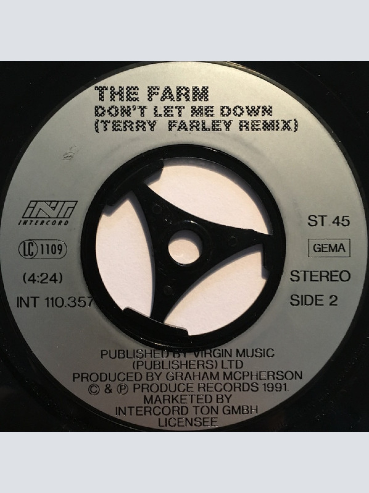 Vinyl / The Farm - Don't Let Me Down