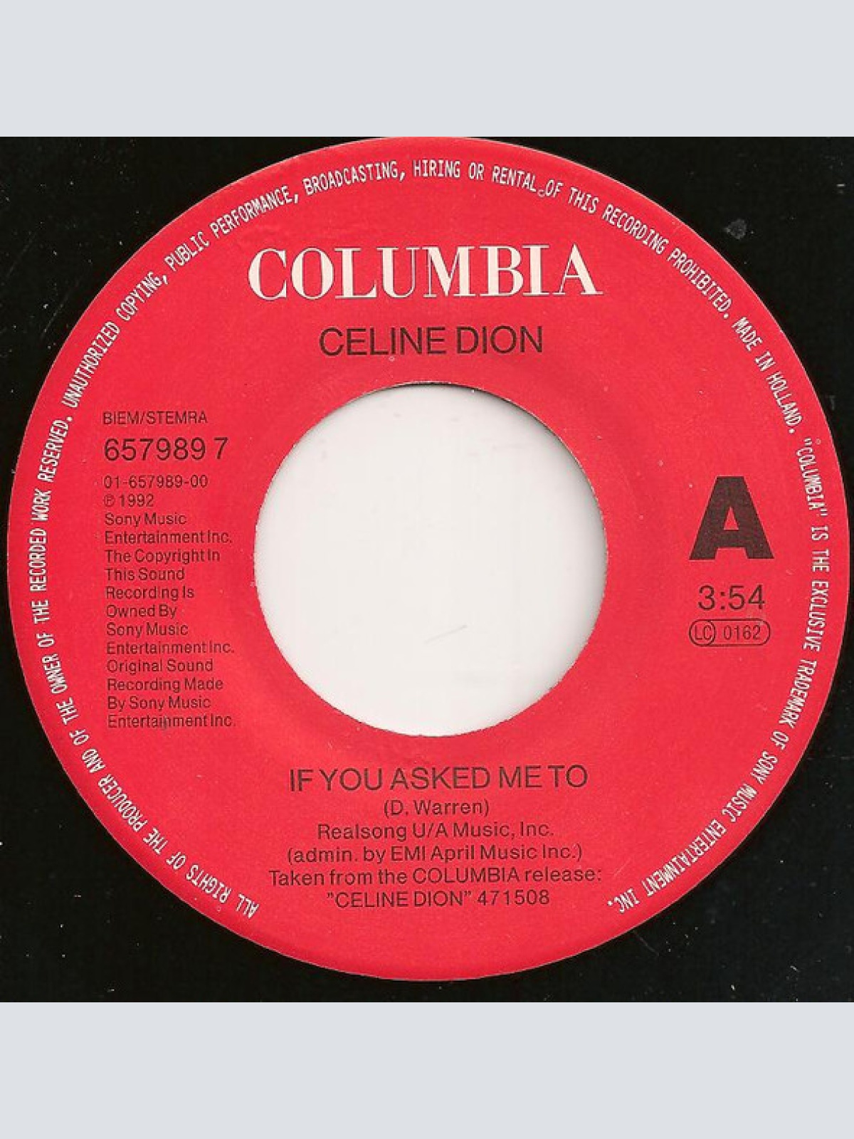 Vinyl / Celine Dion* - If You Asked Me To