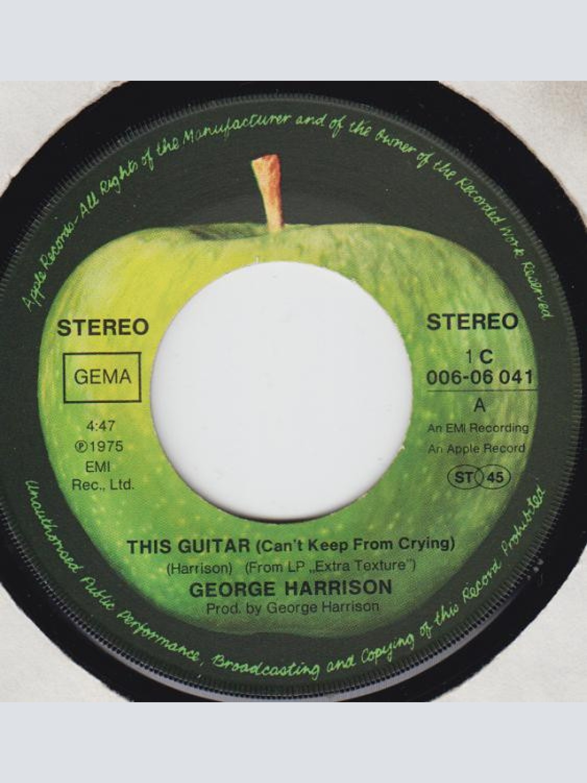 Vinyl / George Harrison - This Guitar (Can't Keep From Crying)