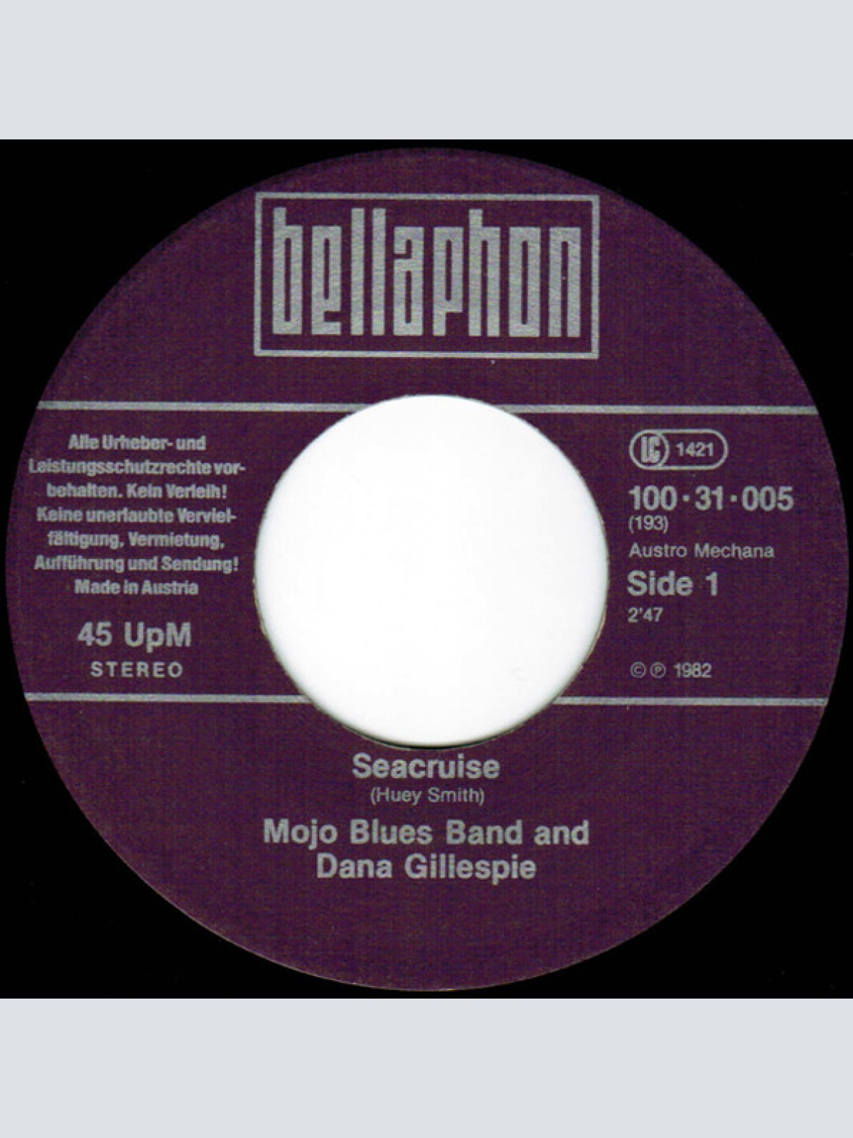 Vinyl / Mojo Bluesband* & Dana Gillespie - Seacruise