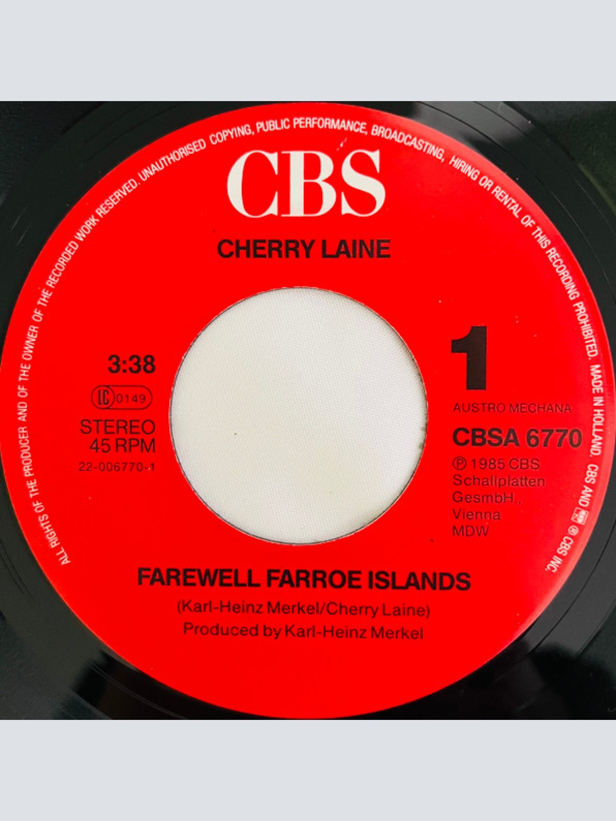 Vinyl / Cherry Laine - Farewell Faroe Islands