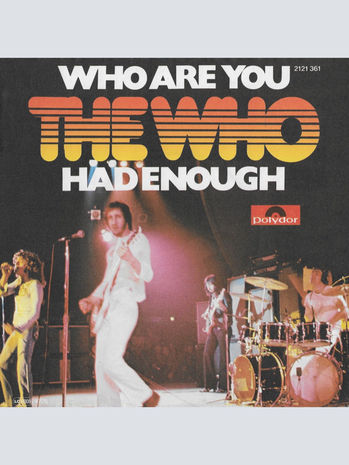 Vinyl / The Who - Who Are You / Had Enough