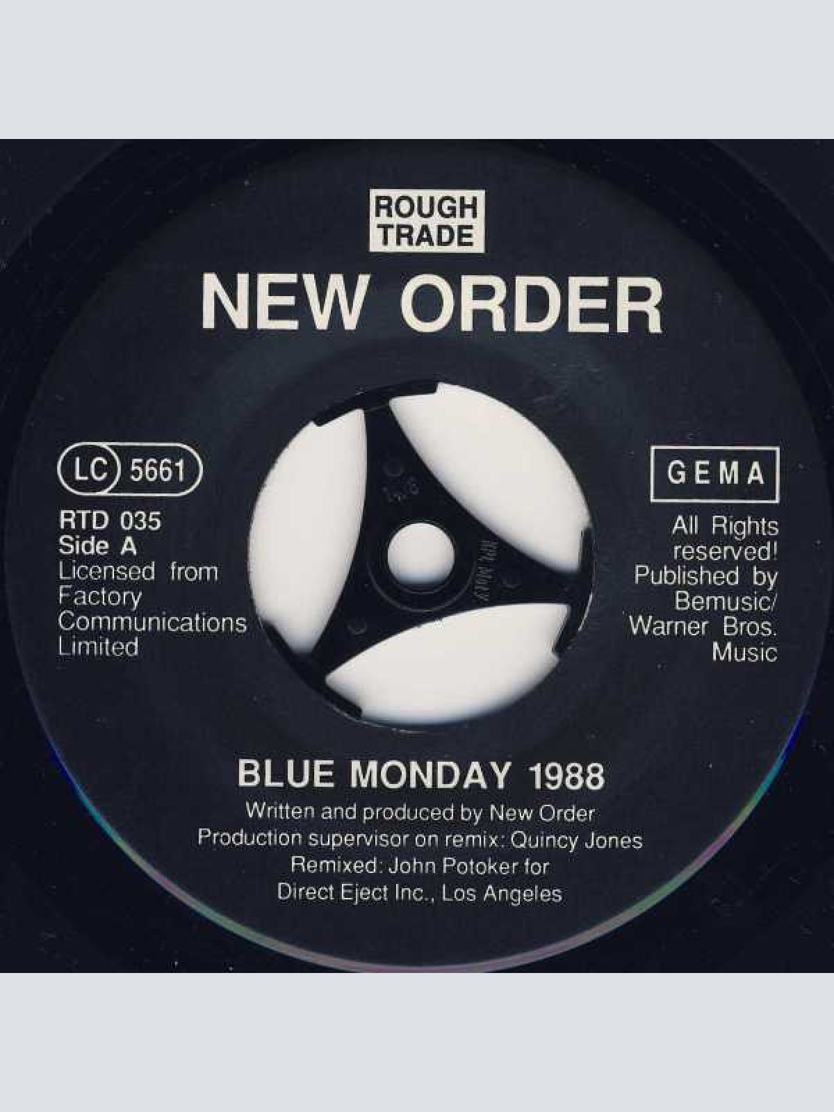 Vinyl / NewOrder* - Blue Monday 1988