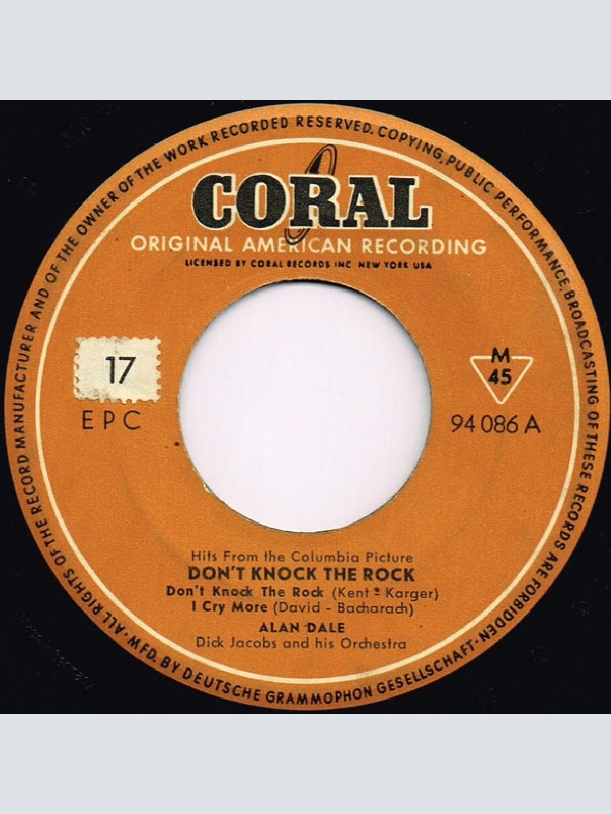 Vinyl / Alan Dale - Don't Knock The Rock
