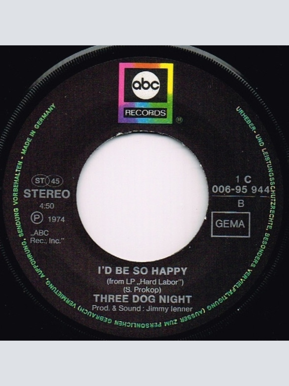 Vinyl / Three Dog Night - Play Something Sweet (Brickyard Blues)