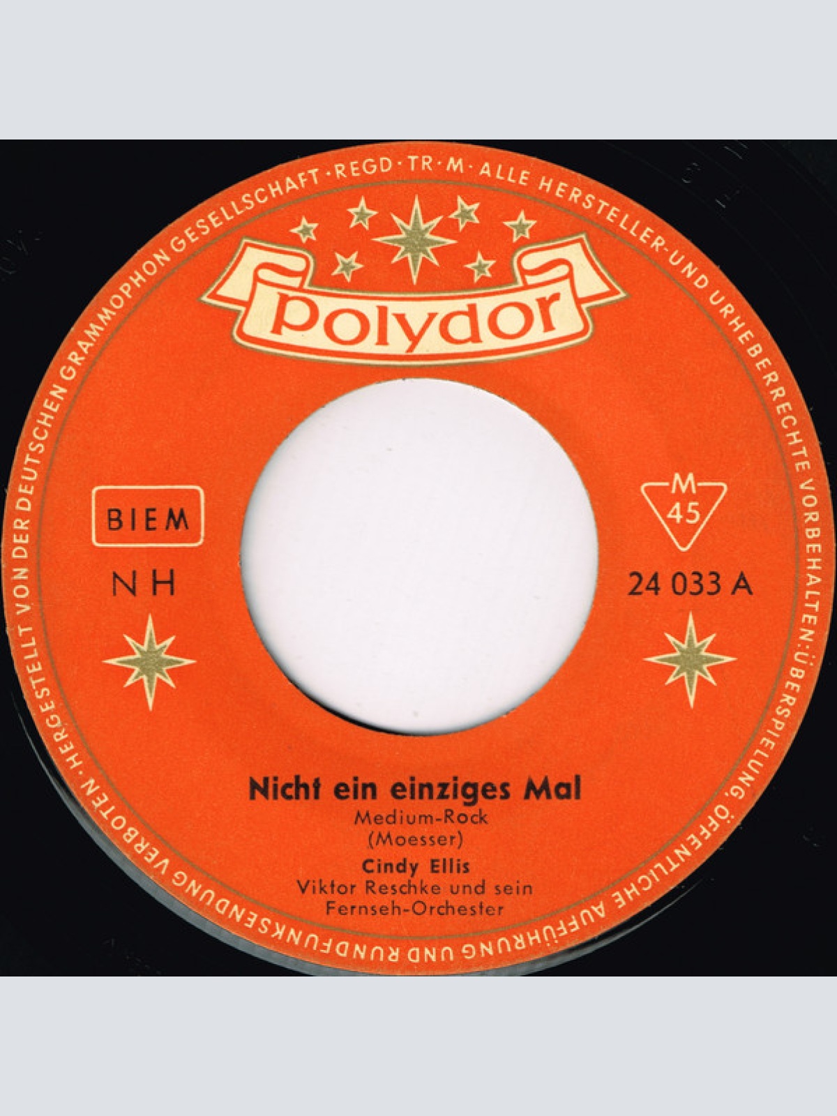 Vinyl / Cindy Ellis - Nicht Ein Einziges Mal