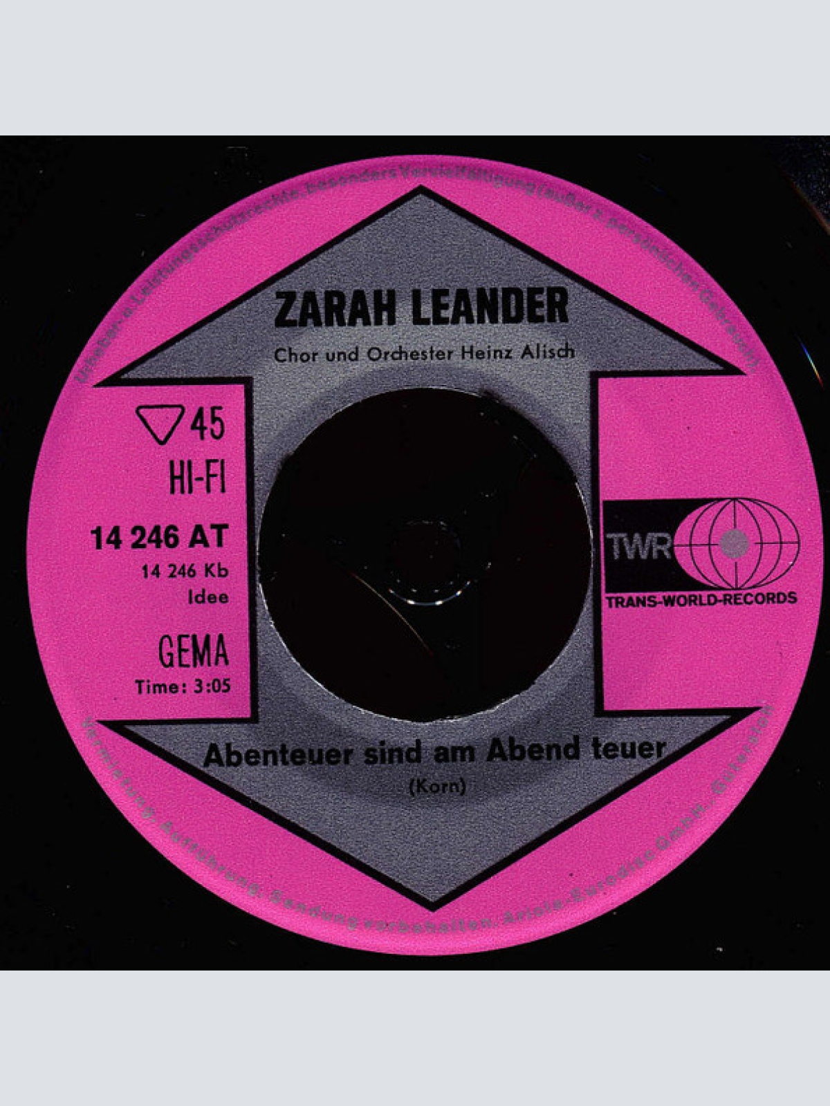 Vinyl / Zarah Leander - Wo Deine Wiege Stand
