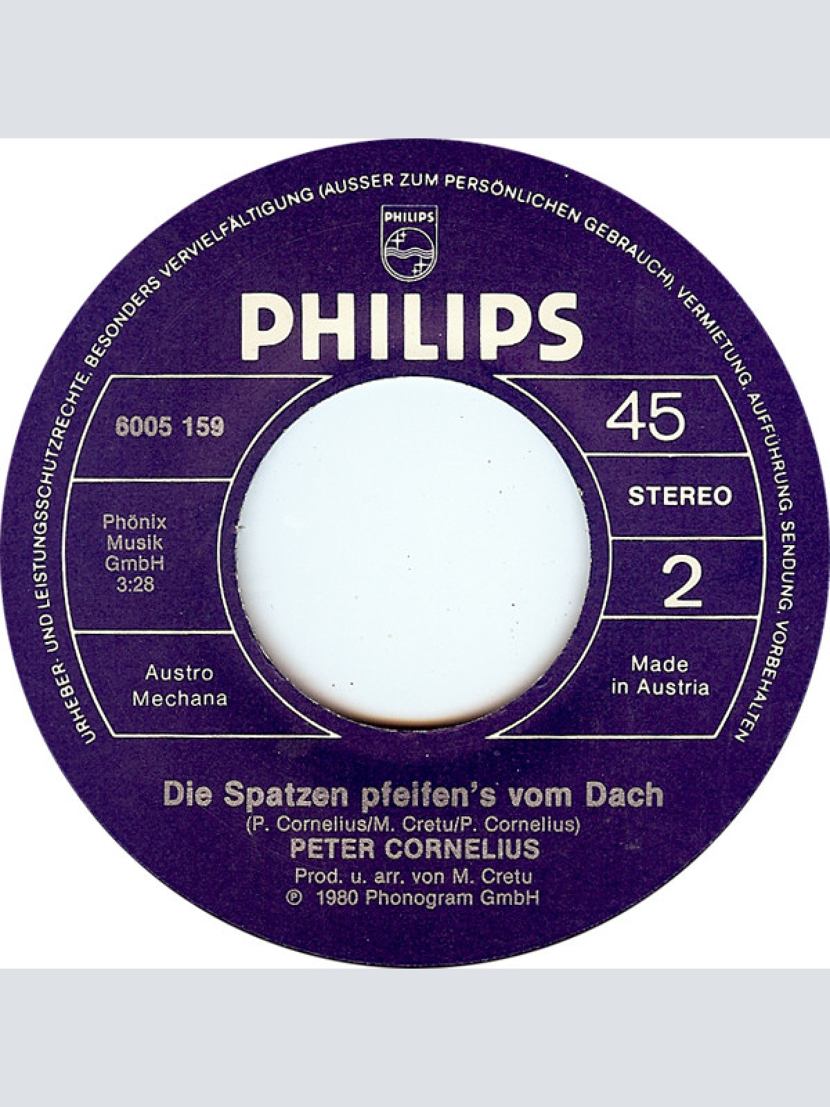 Vinyl / Peter Cornelius - Du Entschuldige - I Kenn' Di