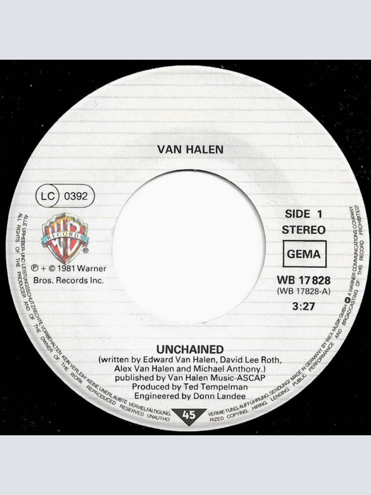 Vinyl / Van Halen - Unchained