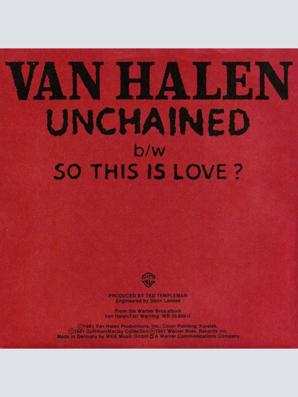 Vinyl / Van Halen - Unchained