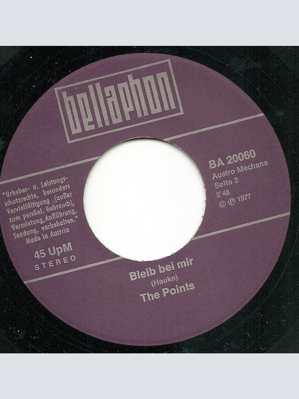 Vinyl / The Points (4) - Besser Blad Als Bled