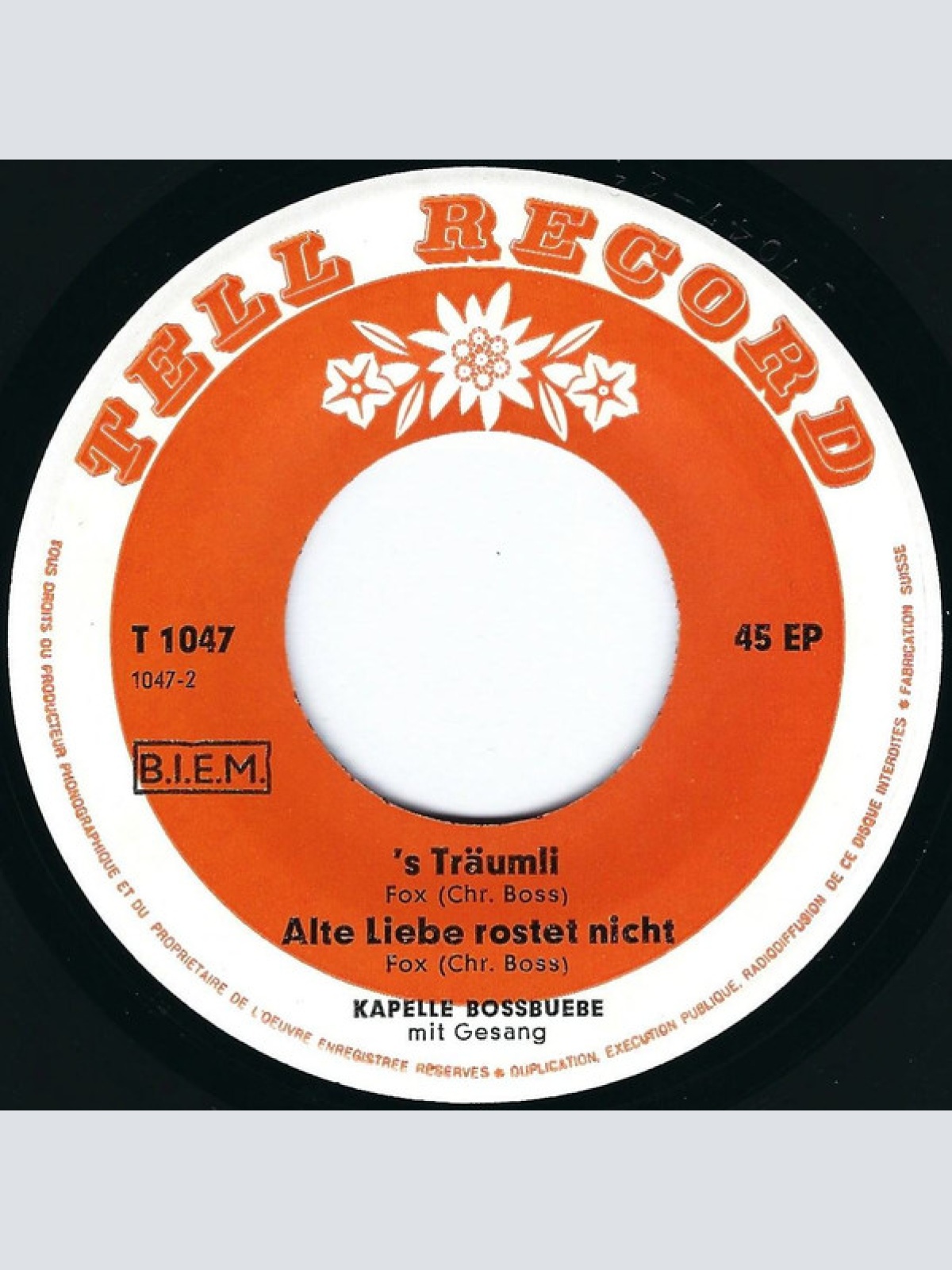 Vinyl / Kapelle Bossbuebe* - 's Träumli