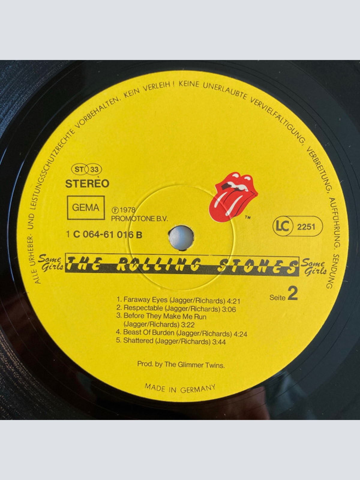Vinyl / The Rolling Stones - Some Girls