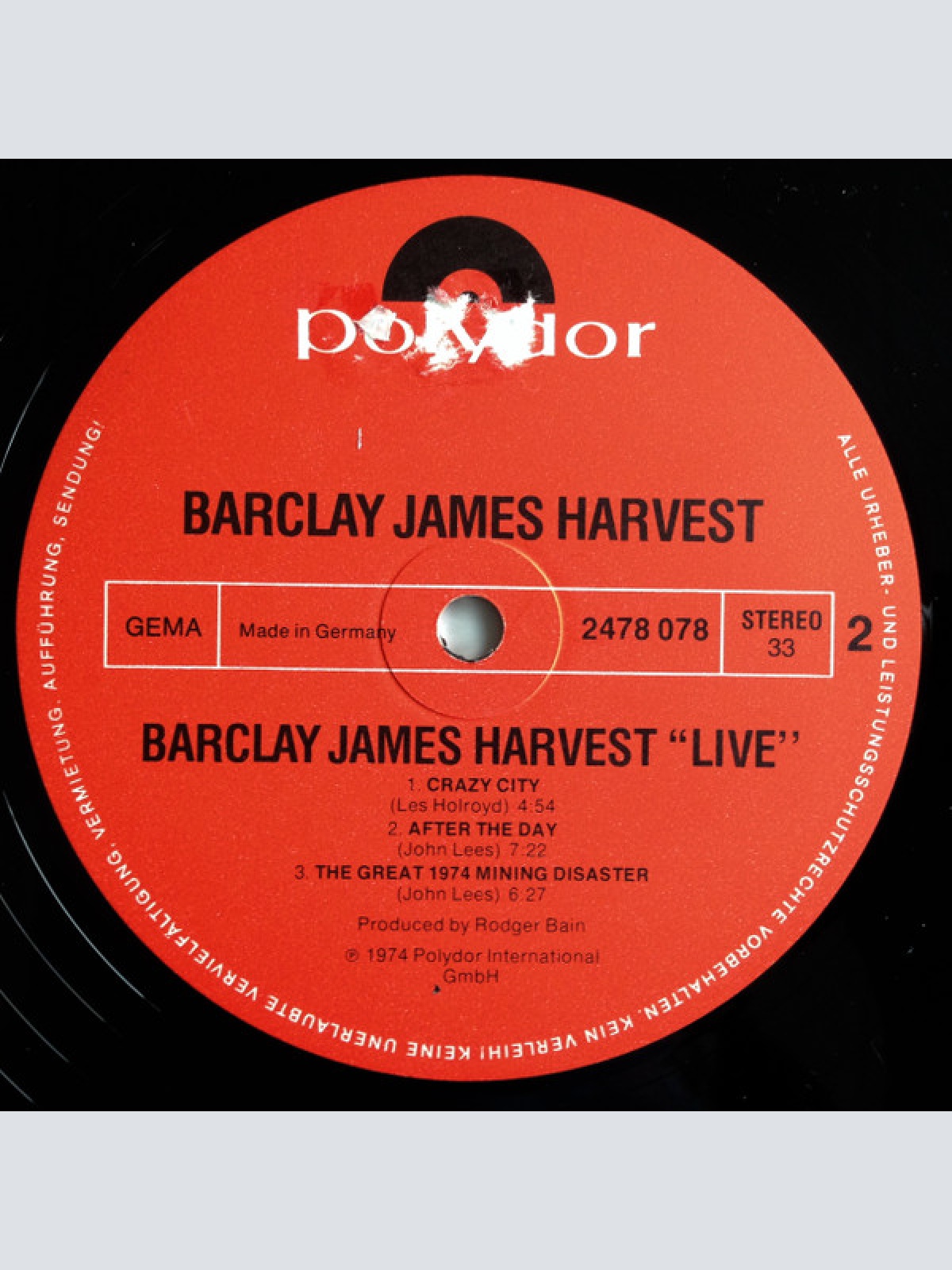 Vinyl / Barclay James Harvest - Live