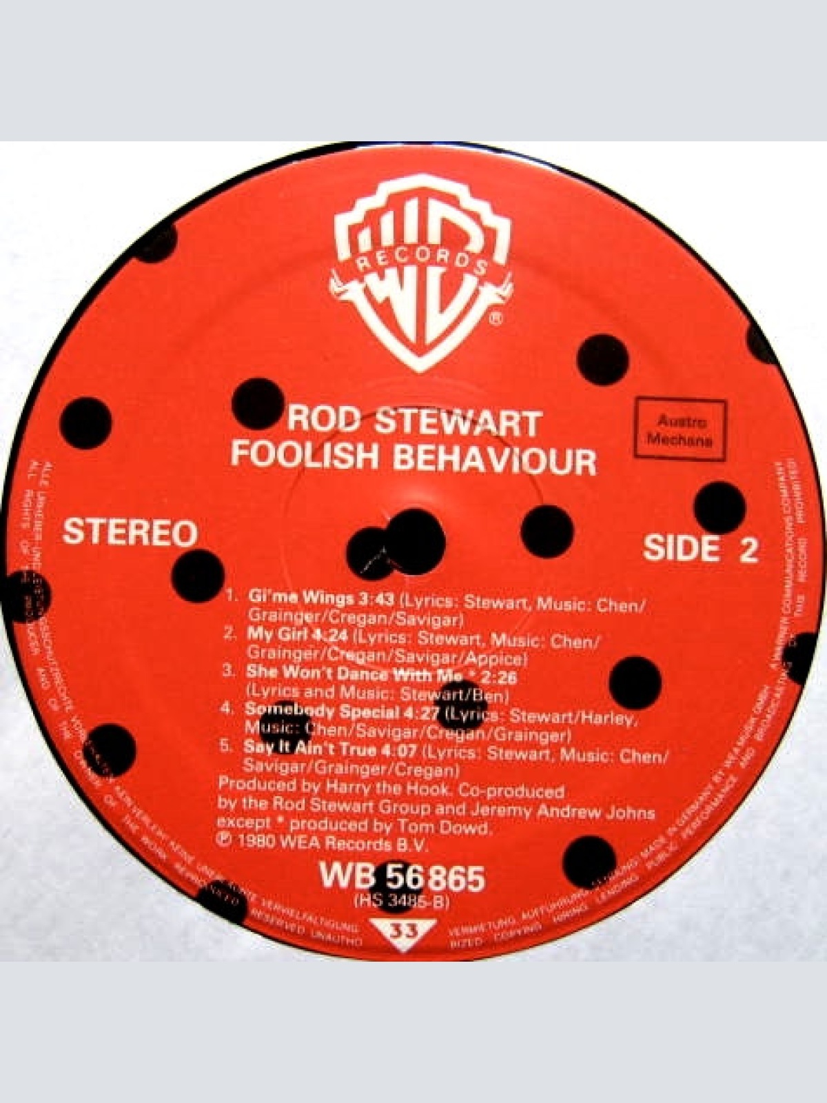 Vinyl / Rod Stewart - Foolish Behaviour