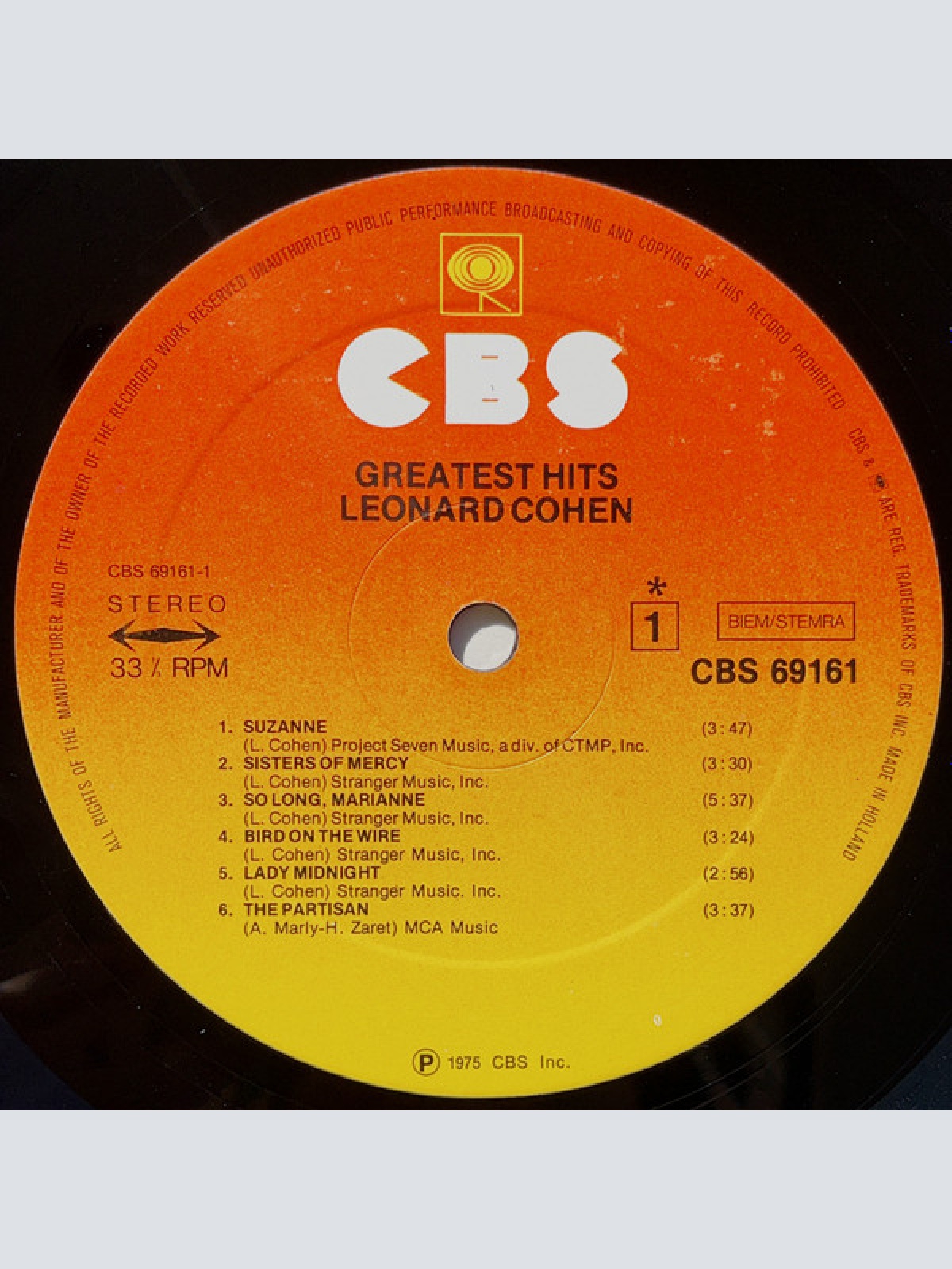 Vinyl / Leonard Cohen - Greatest Hits