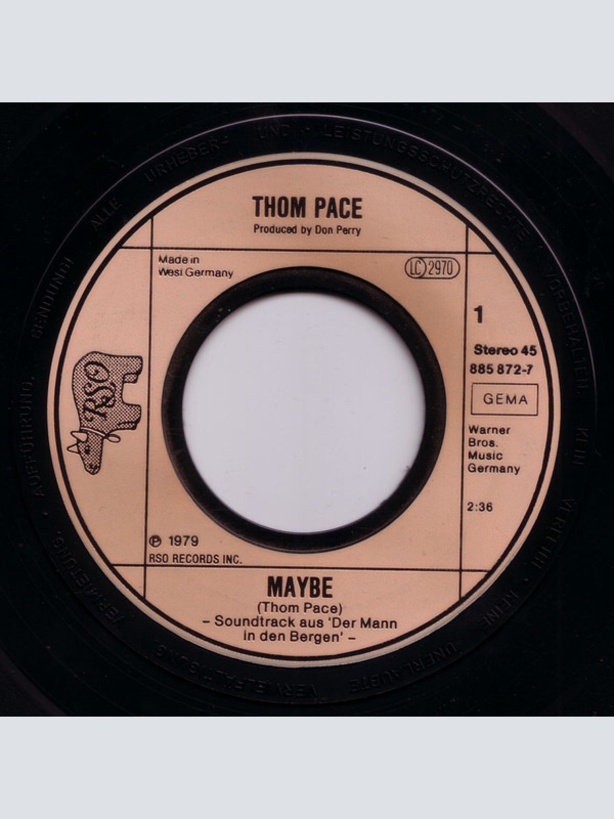 Vinyl / Thom Pace - Maybe