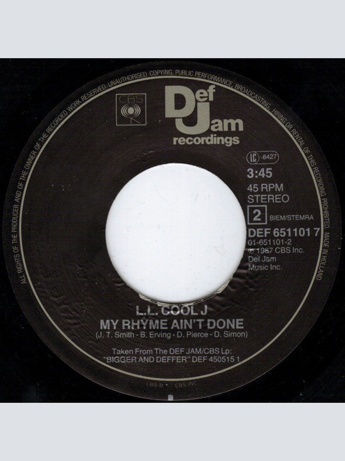 Vinyl / L.L. Cool J* - I Need Love