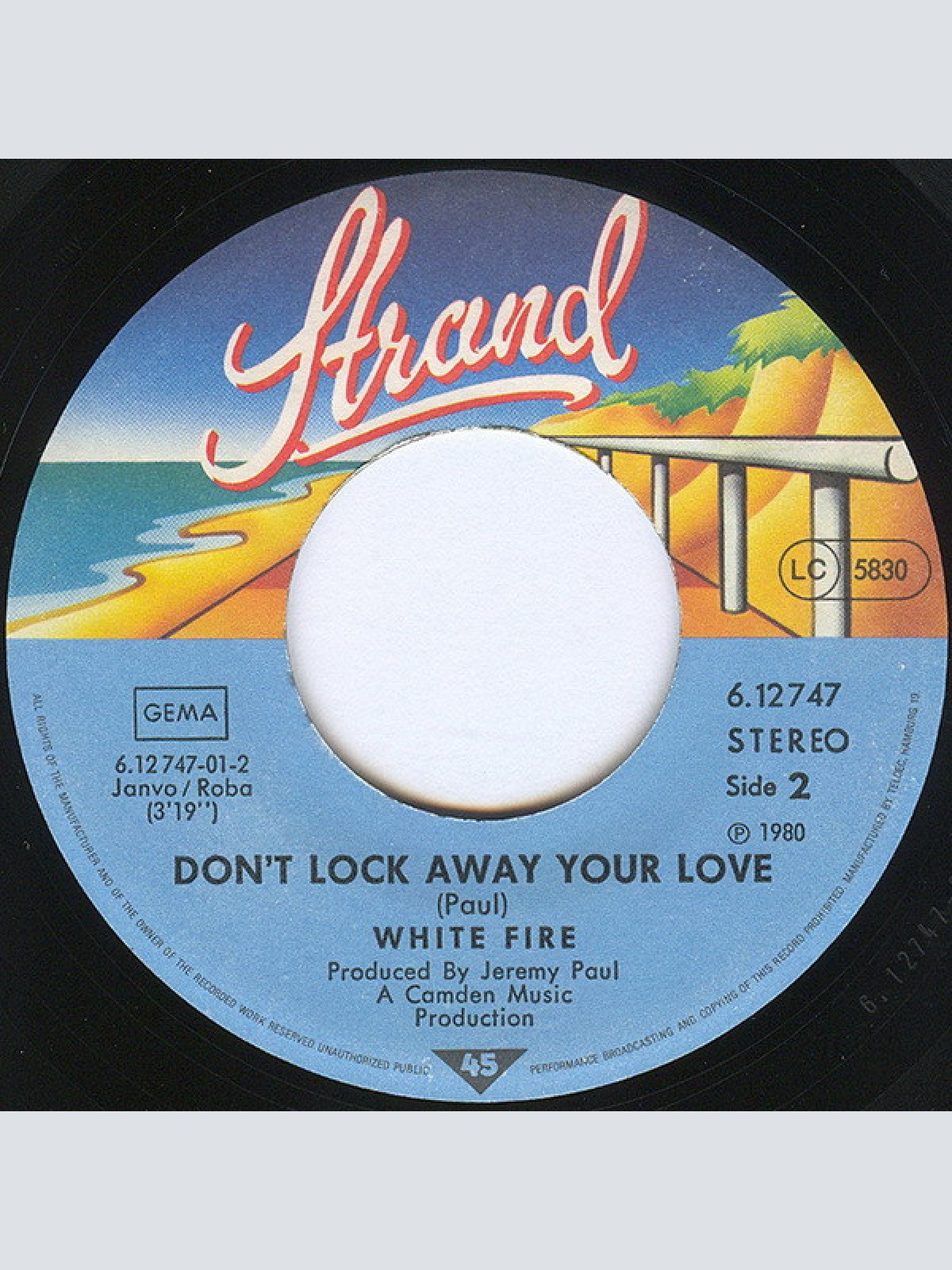 Vinyl / White Fire - Tell Michelle